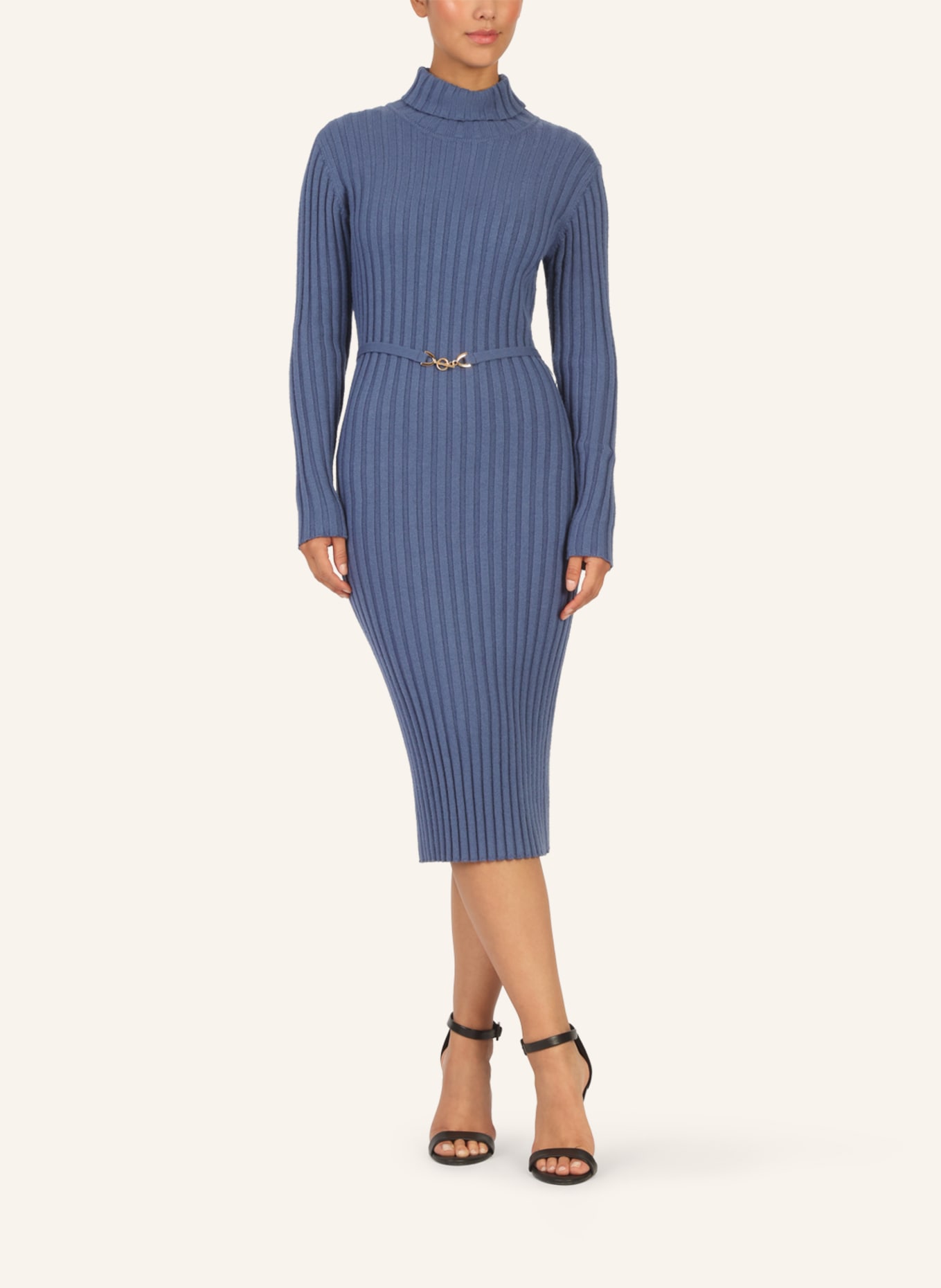 APART Midistrickkleid: BLAU