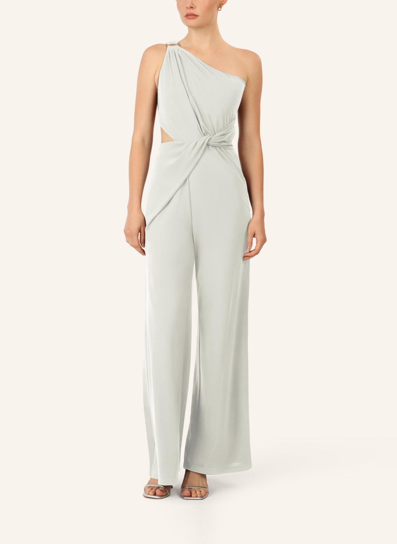 APART One-Shoulder Jerseyoverall: CREME