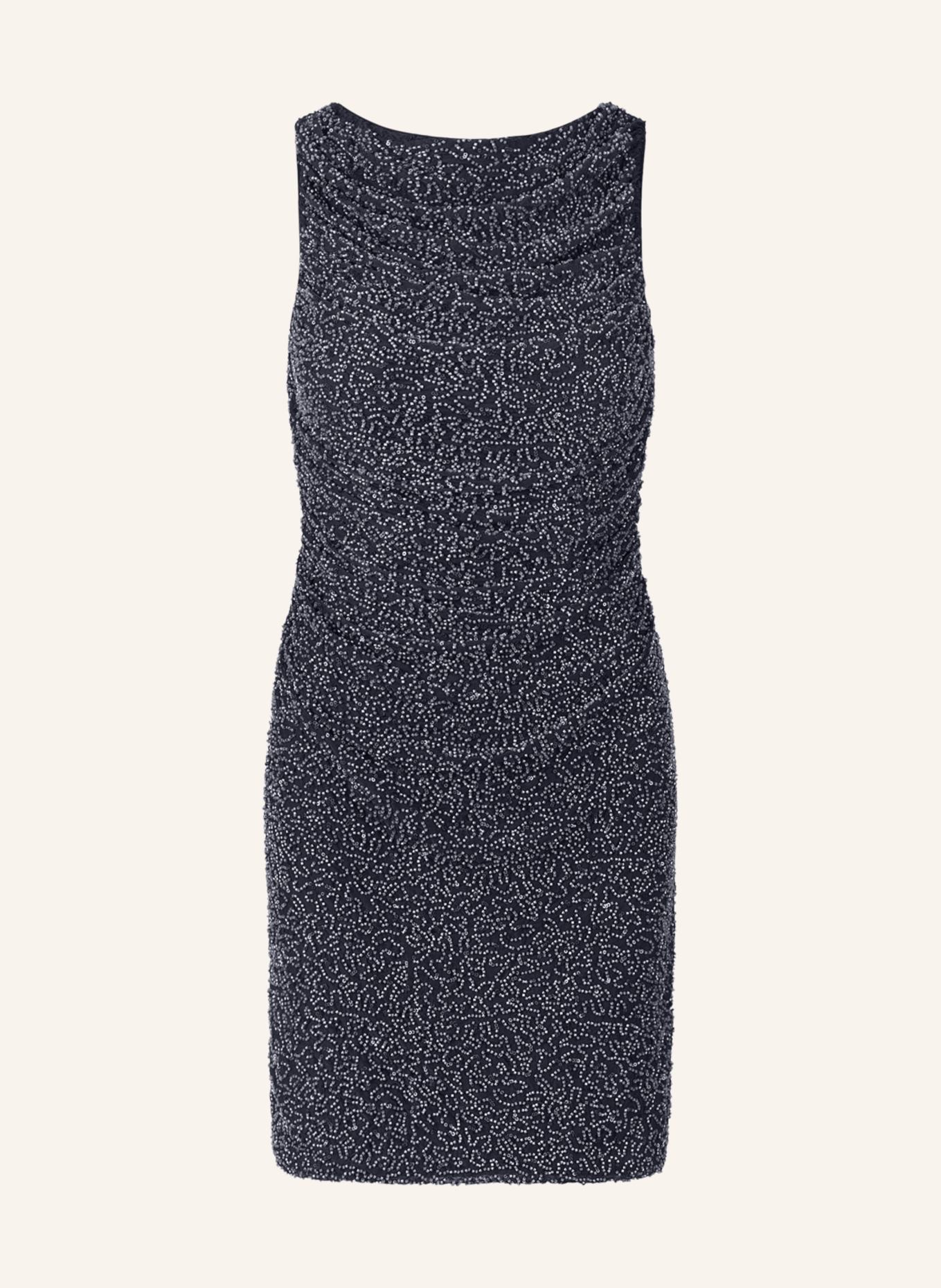 APART Perlenbesticktes Abendkleid: SCHWARZ/ DUNKELBLAU