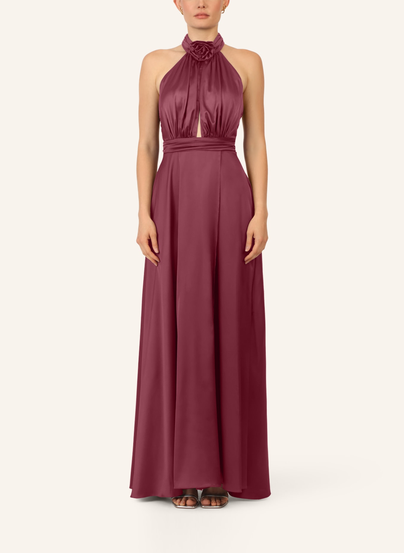 APART Abendkleid mit Cut-out: ROT