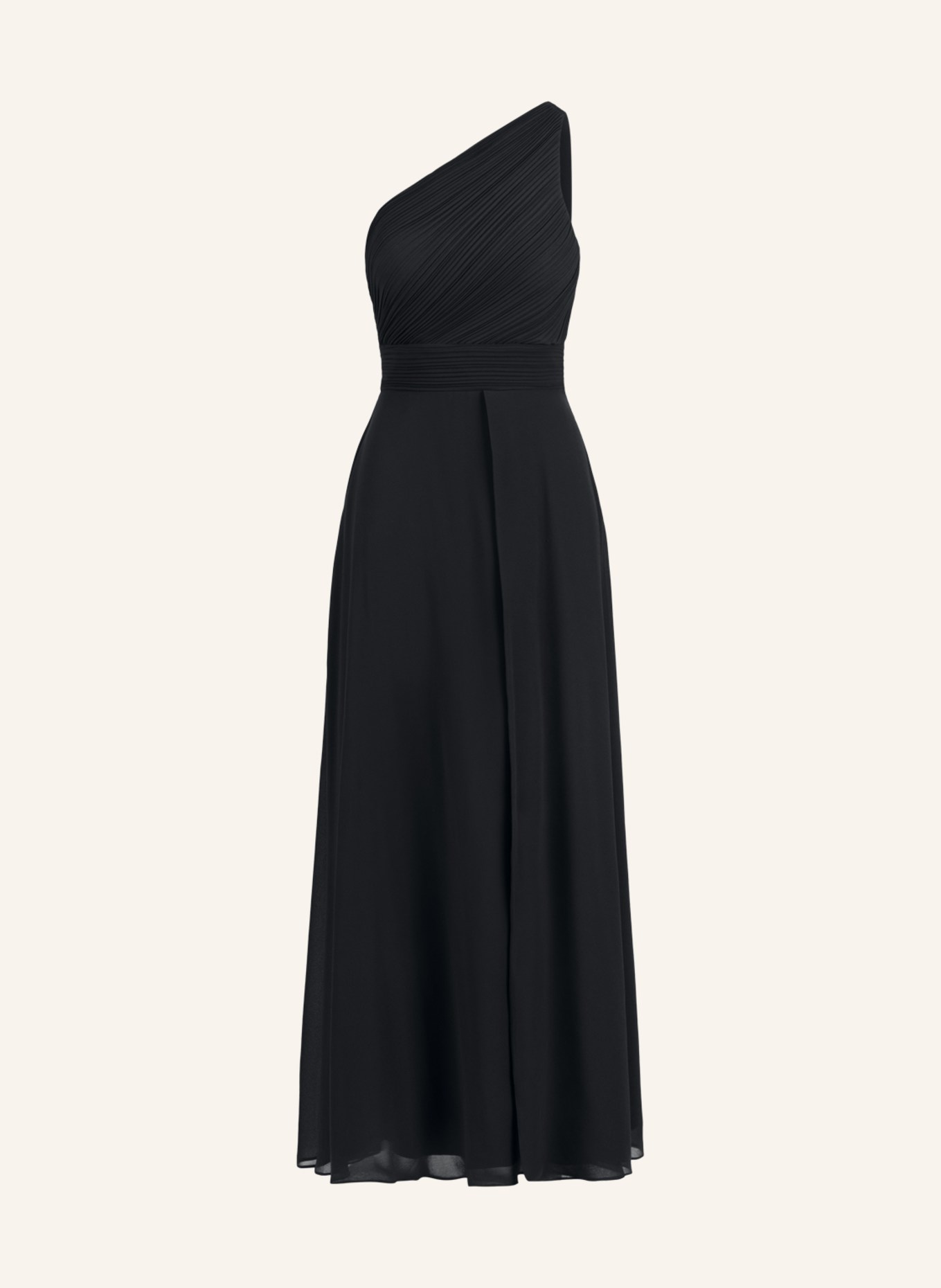 APART Abendkleid mit Plissees: SCHWARZ