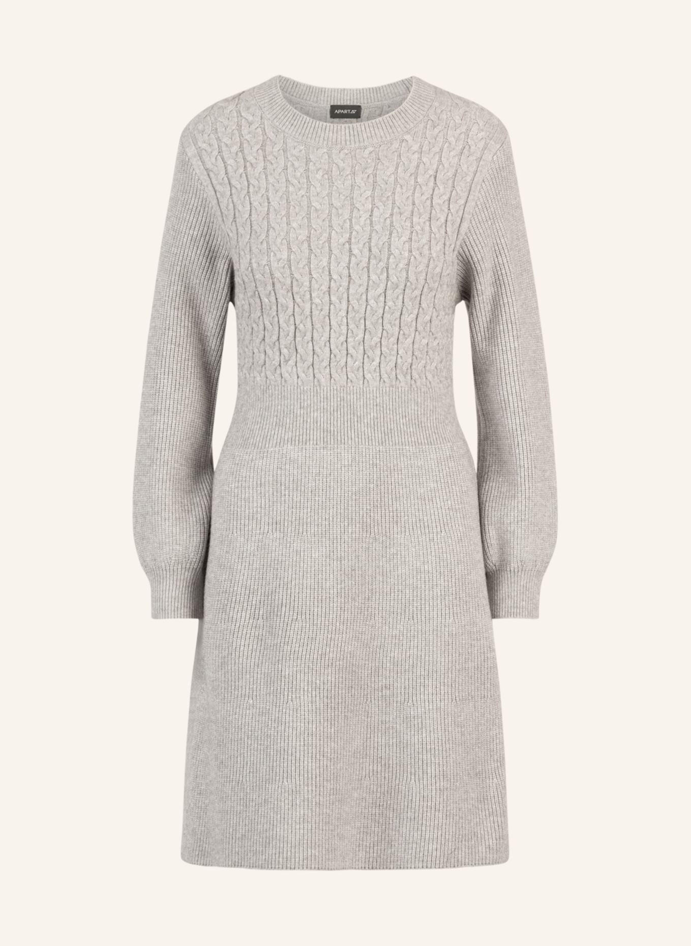APART Strickkleid: GRAU