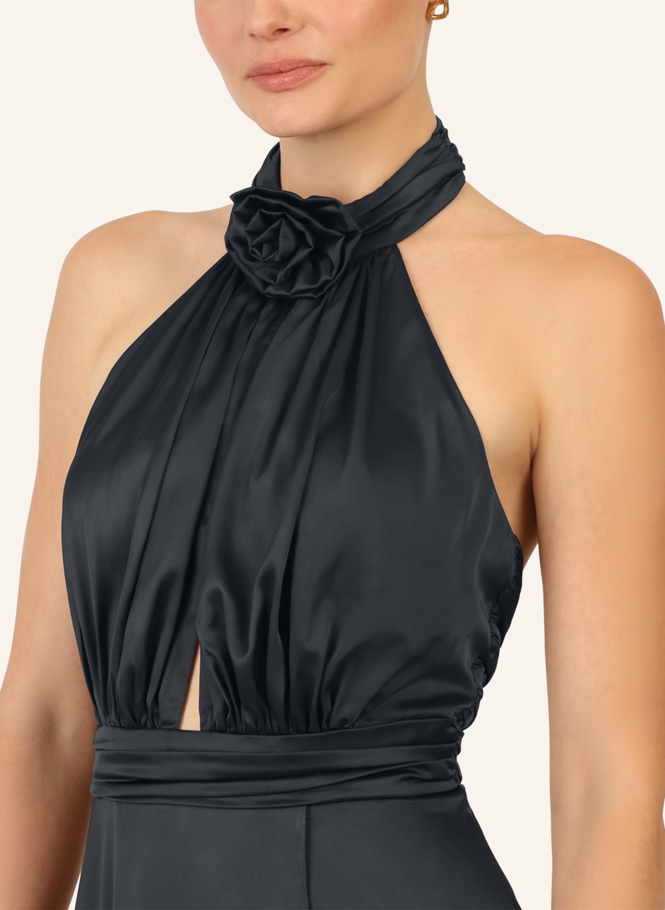 APART Abendkleid mit Cut-out: SCHWARZ