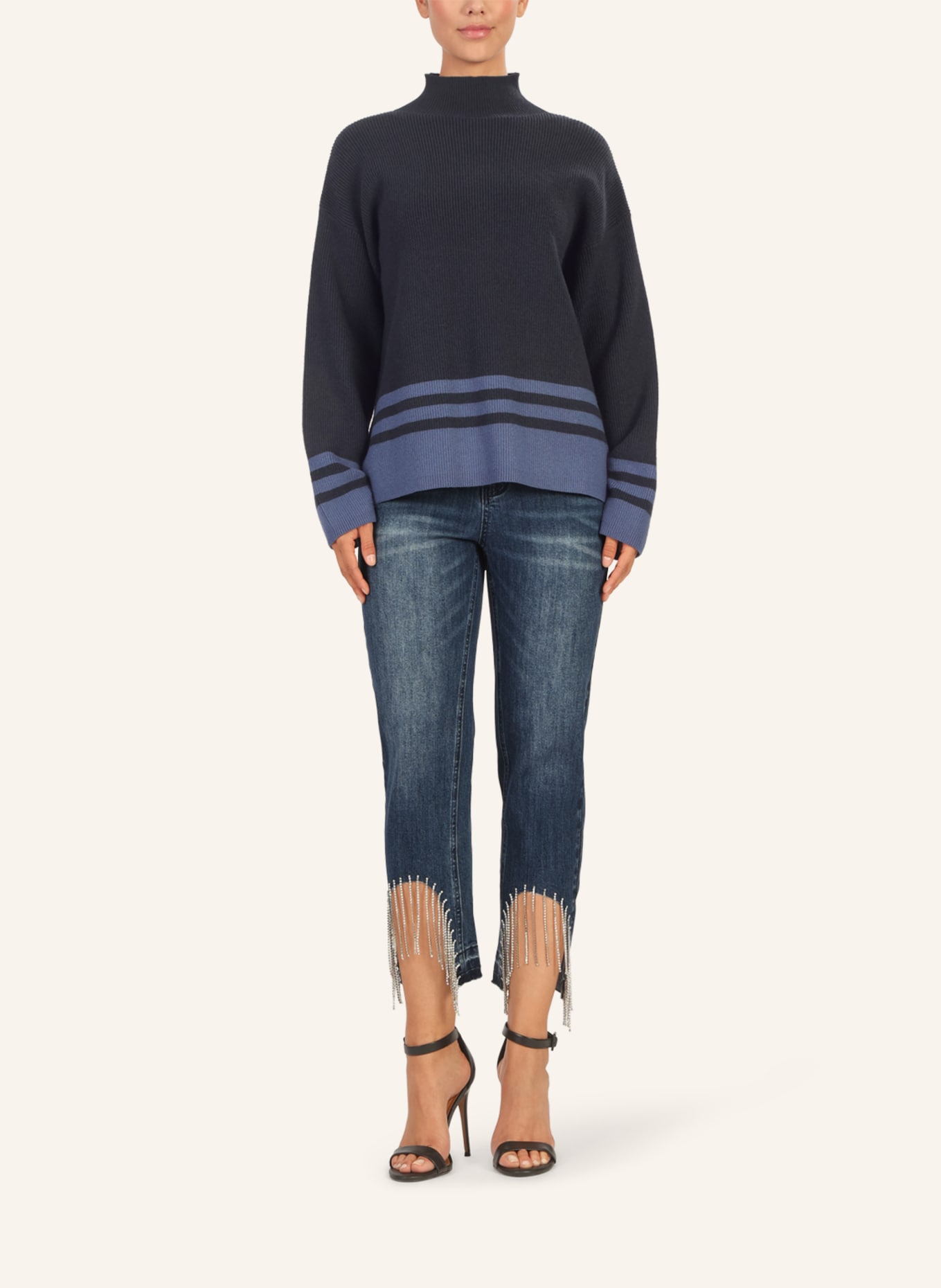 APART Oversized Pullover: DUNKELBLAU