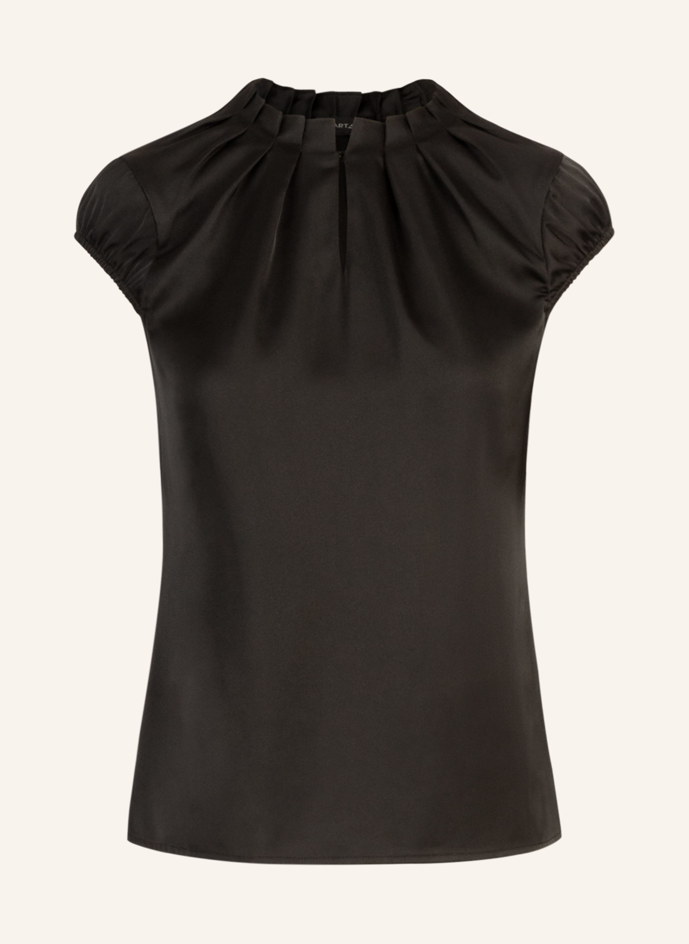 APART Satinbluse: SCHWARZ