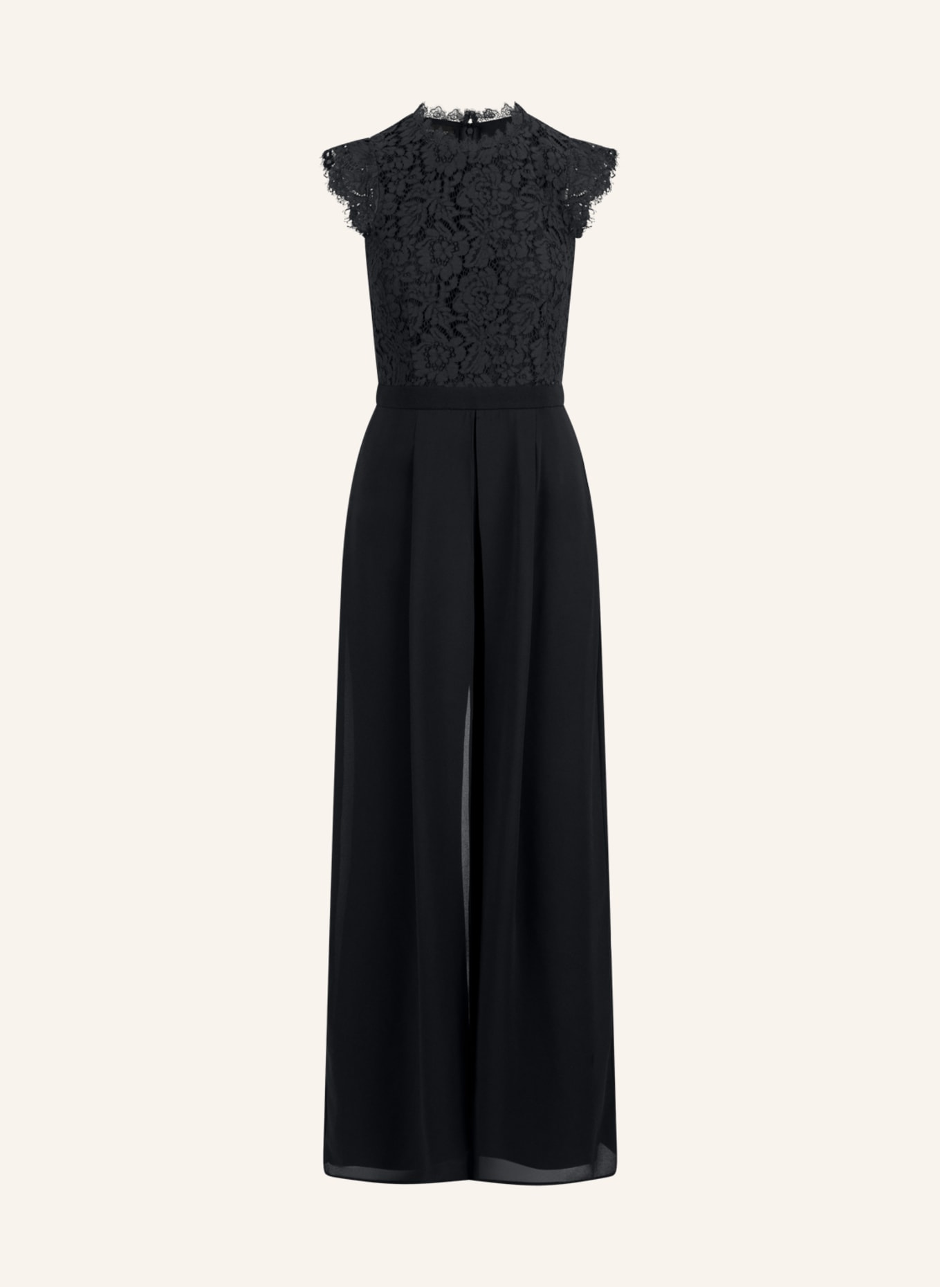 APART Jumpsuit mit Spitze: SCHWARZ