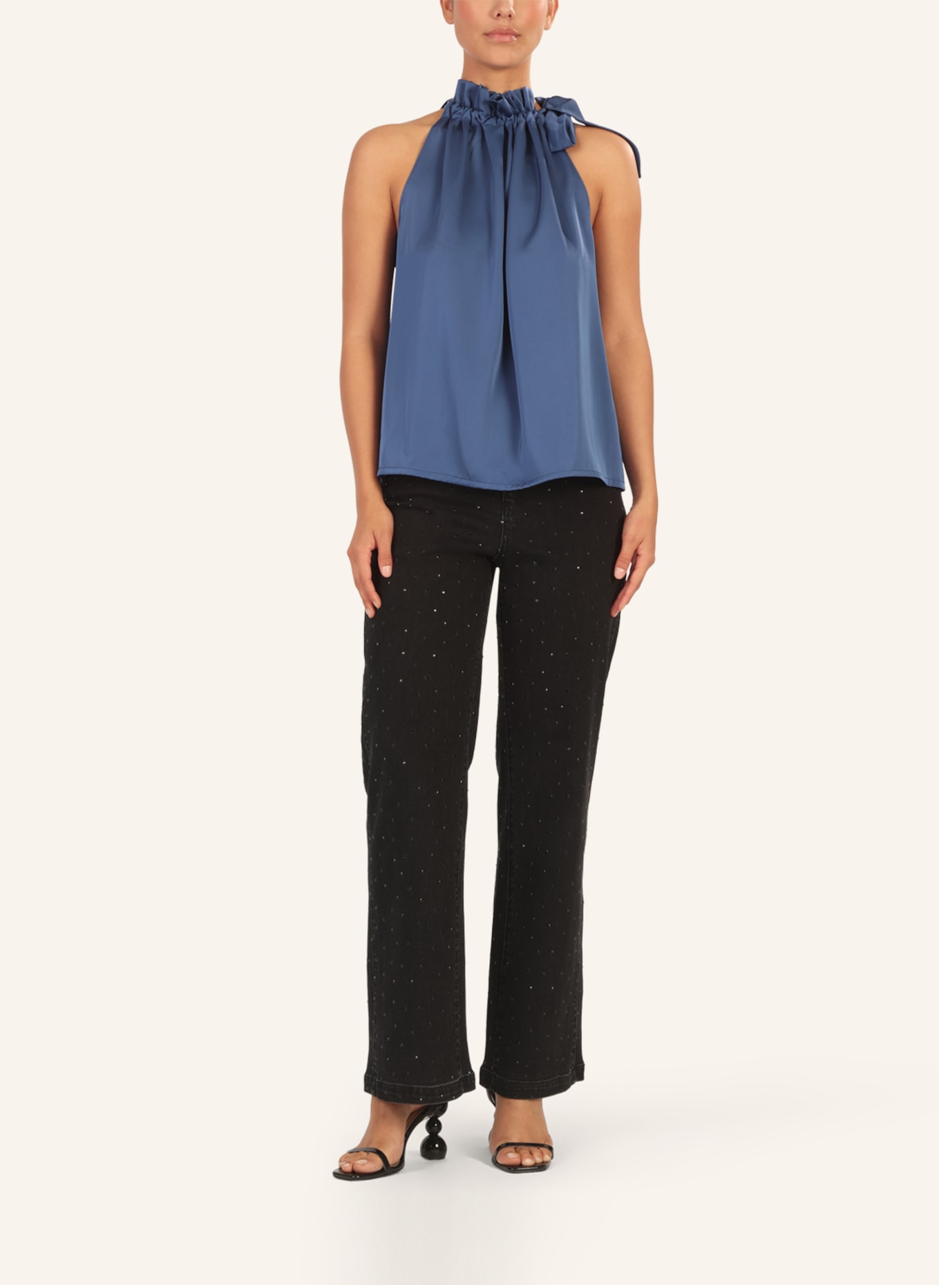APART Satinblusentop: BLAU