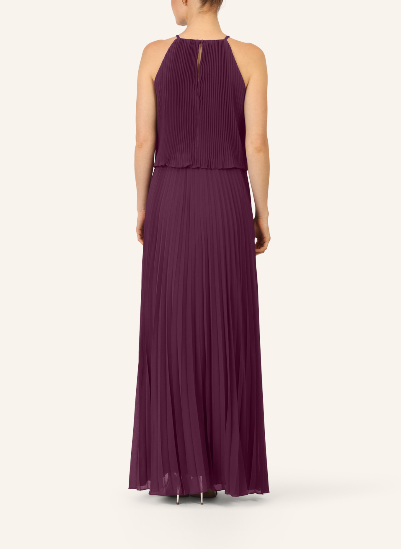 APART Chiffonkleid: DUNKELLILA