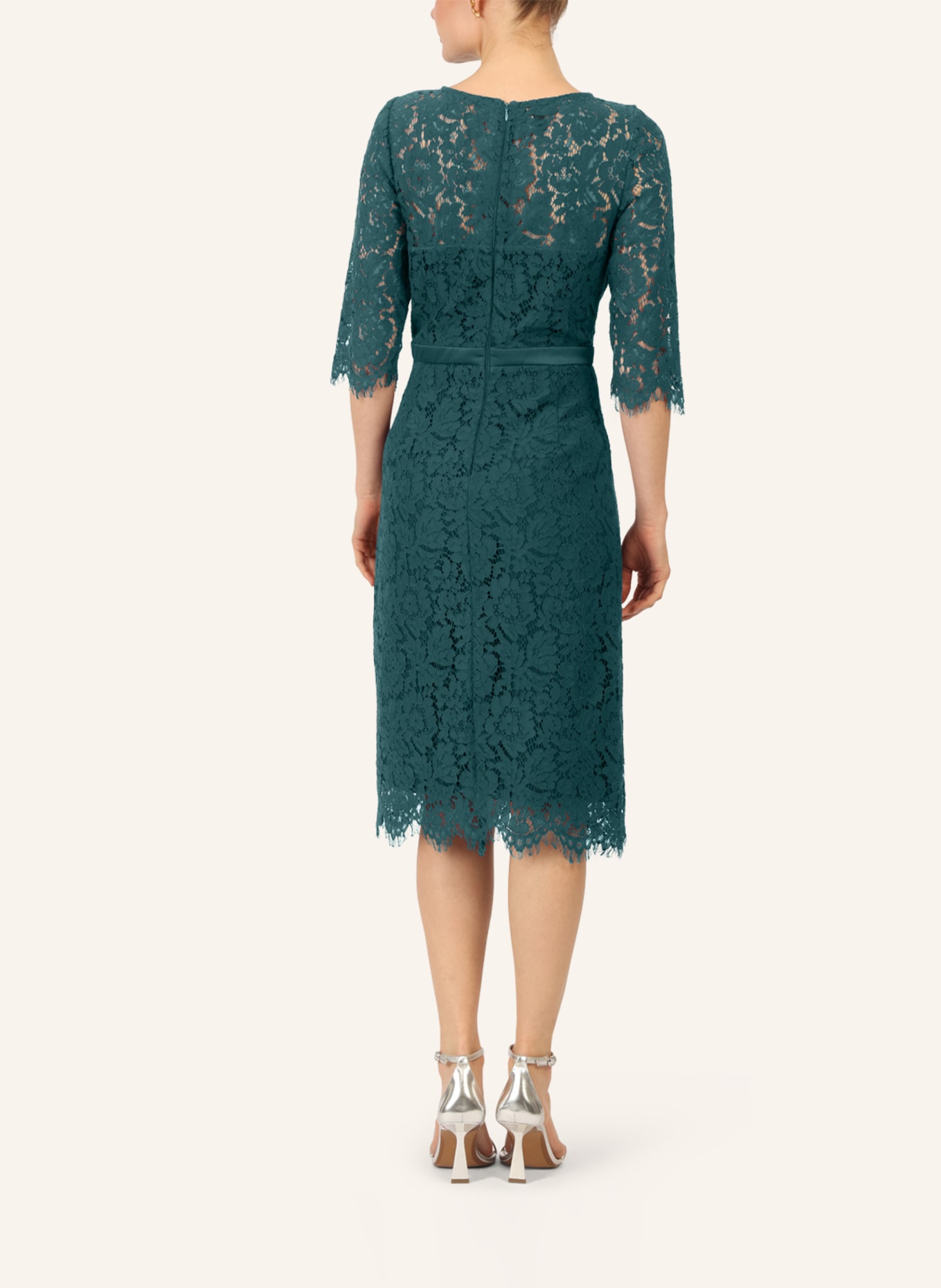 APART Spitzenkleid: DUNKELGRÜN