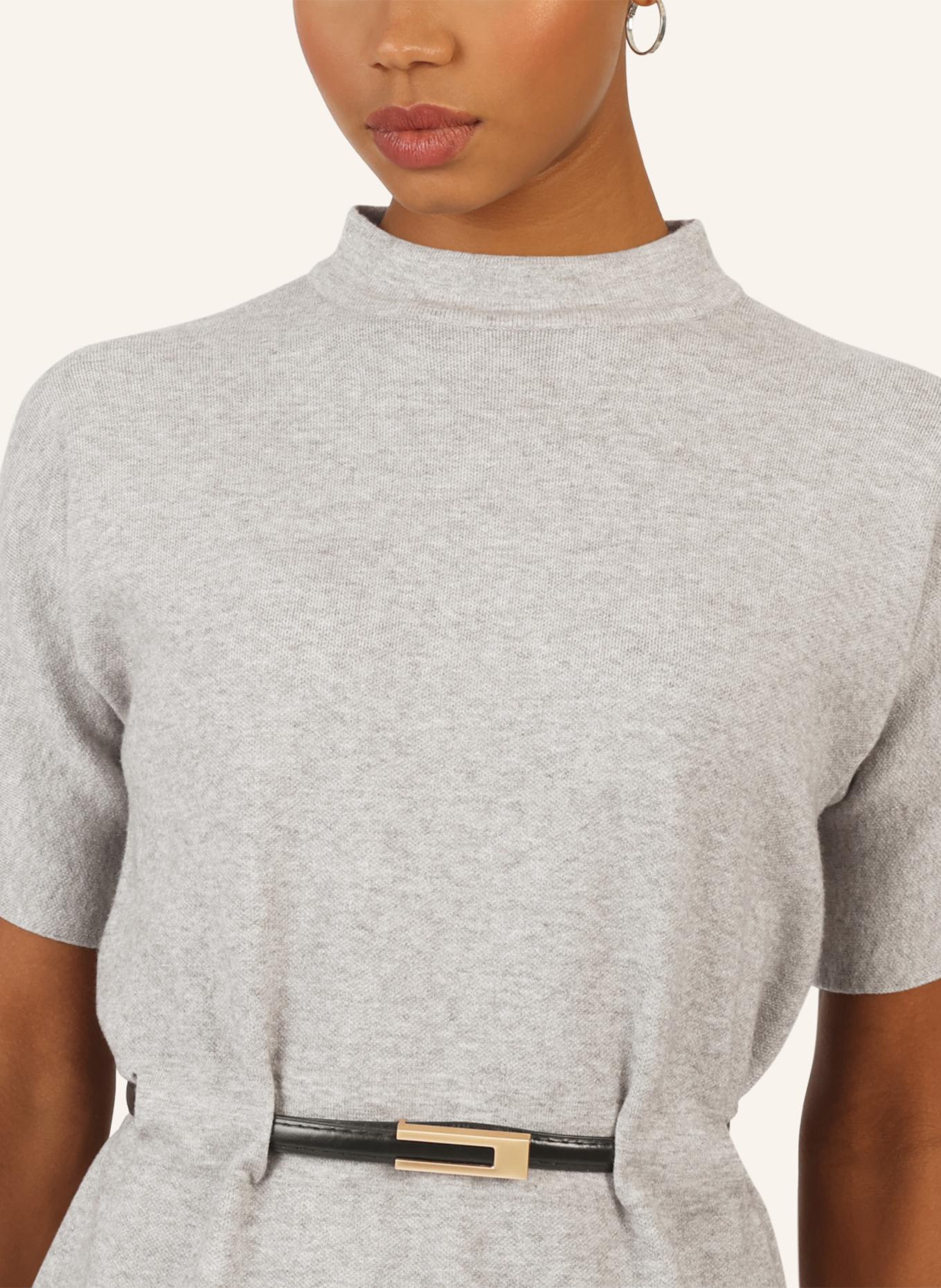 APART Strickkleid mit Gürtel: GRAU