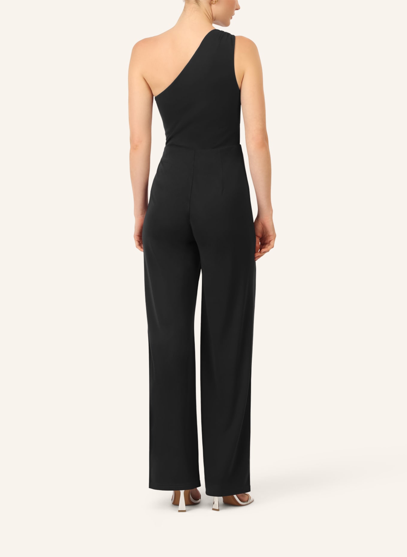 APART One-Shoulder Jerseyoverall: SCHWARZ