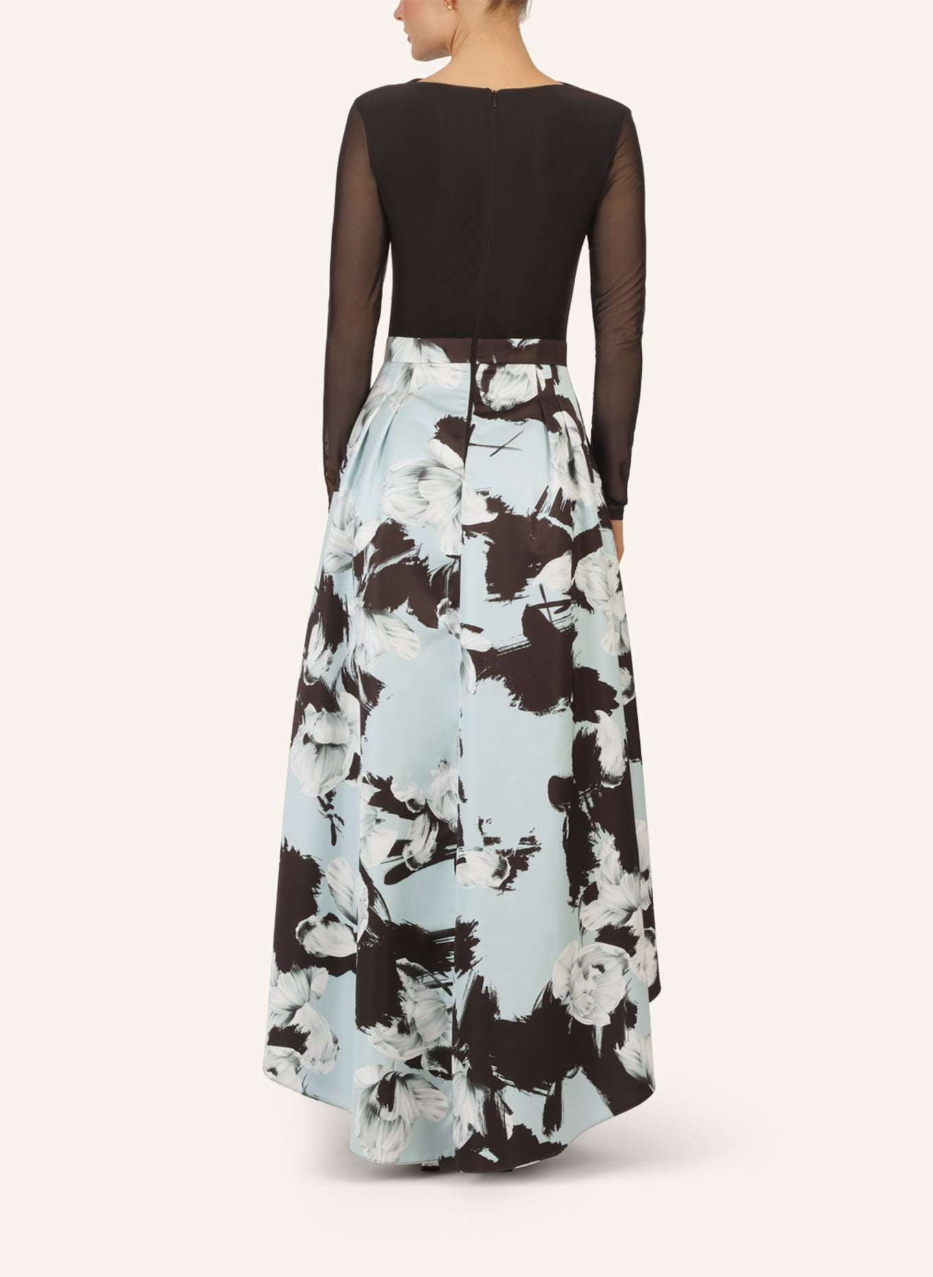 APART Abendkleid: SCHWARZ/ SILBER