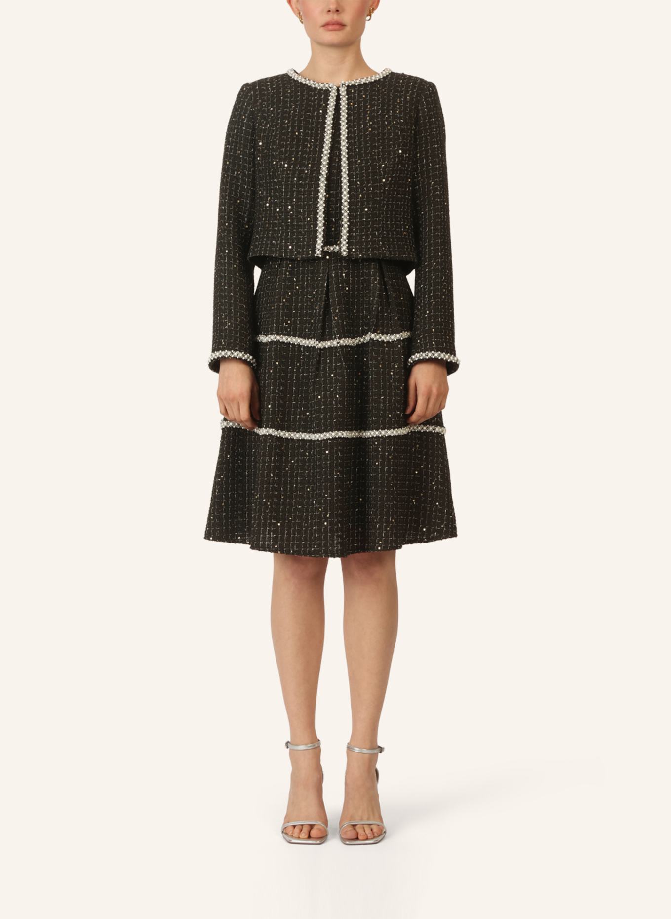 APART Bouclé Bolero: SCHWARZ