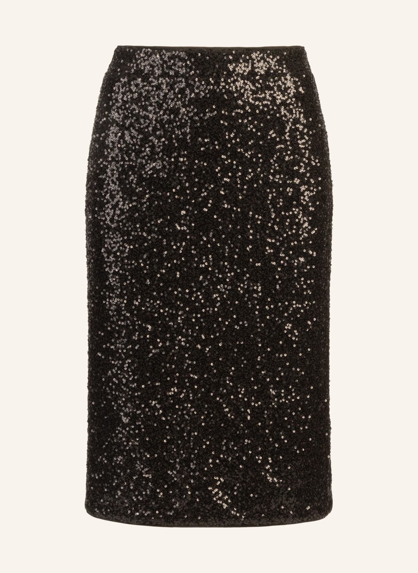 APART Paillettenrock: SCHWARZ