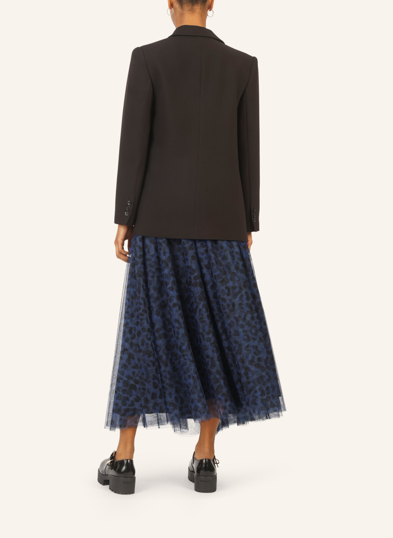 APART Tüllrock: BLAU/ SCHWARZ