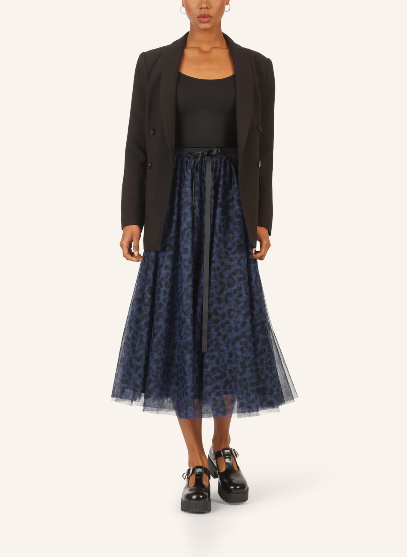 APART Tüllrock: BLAU/ SCHWARZ