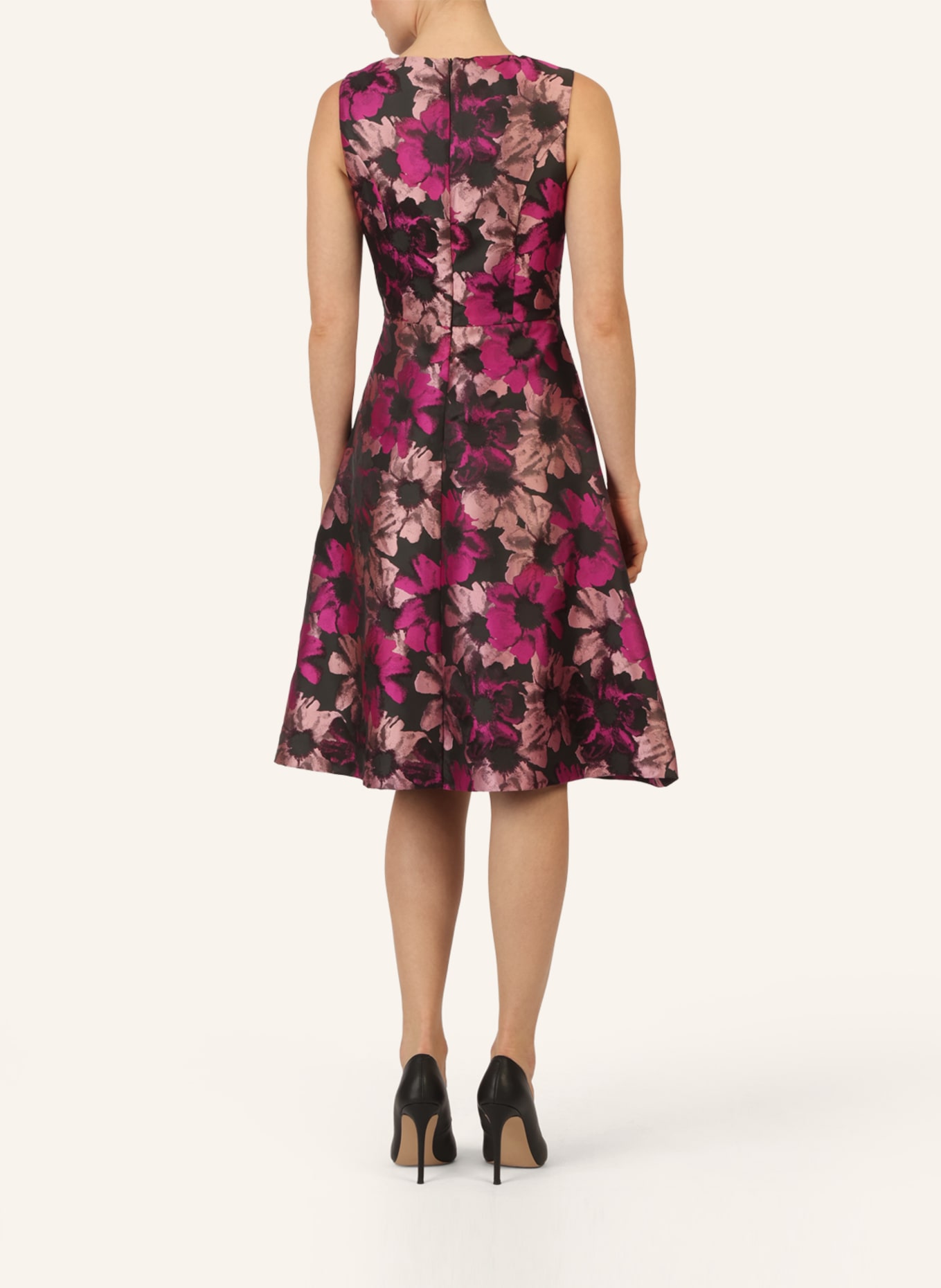 APART Jacquardkleid: SCHWARZ/ SILBER