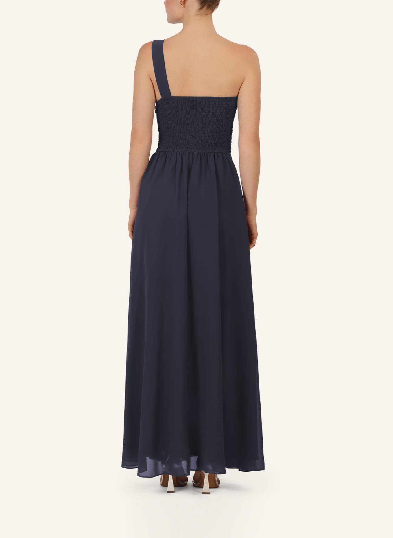 APART Abendkleid mit Plissees: DUNKELBLAU