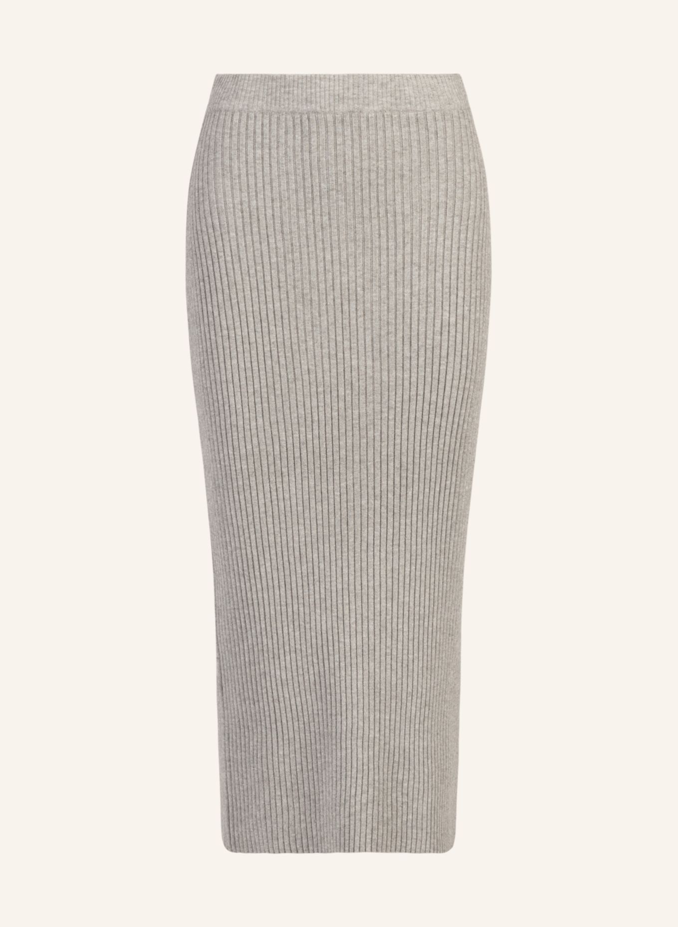APART Rippenstrickrock: GRAU
