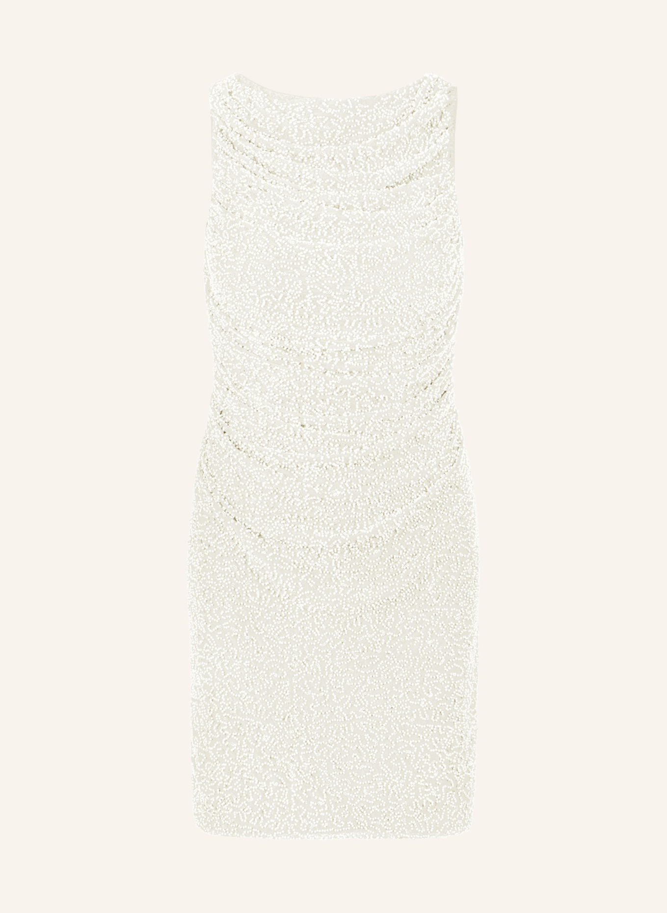 APART Perlenbesticktes Abendkleid: CREME