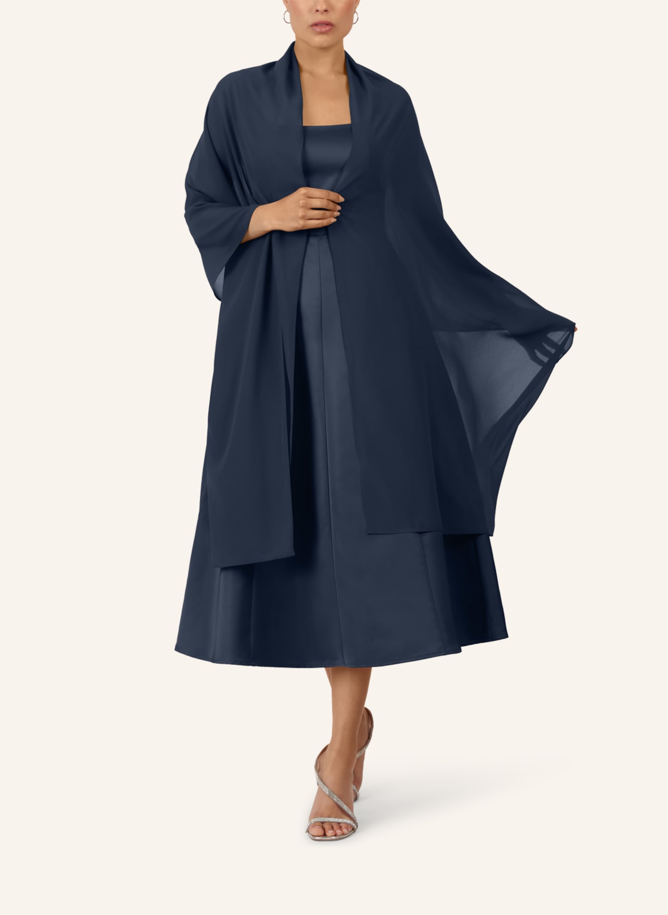 APART Chiffonschal: DUNKELBLAU