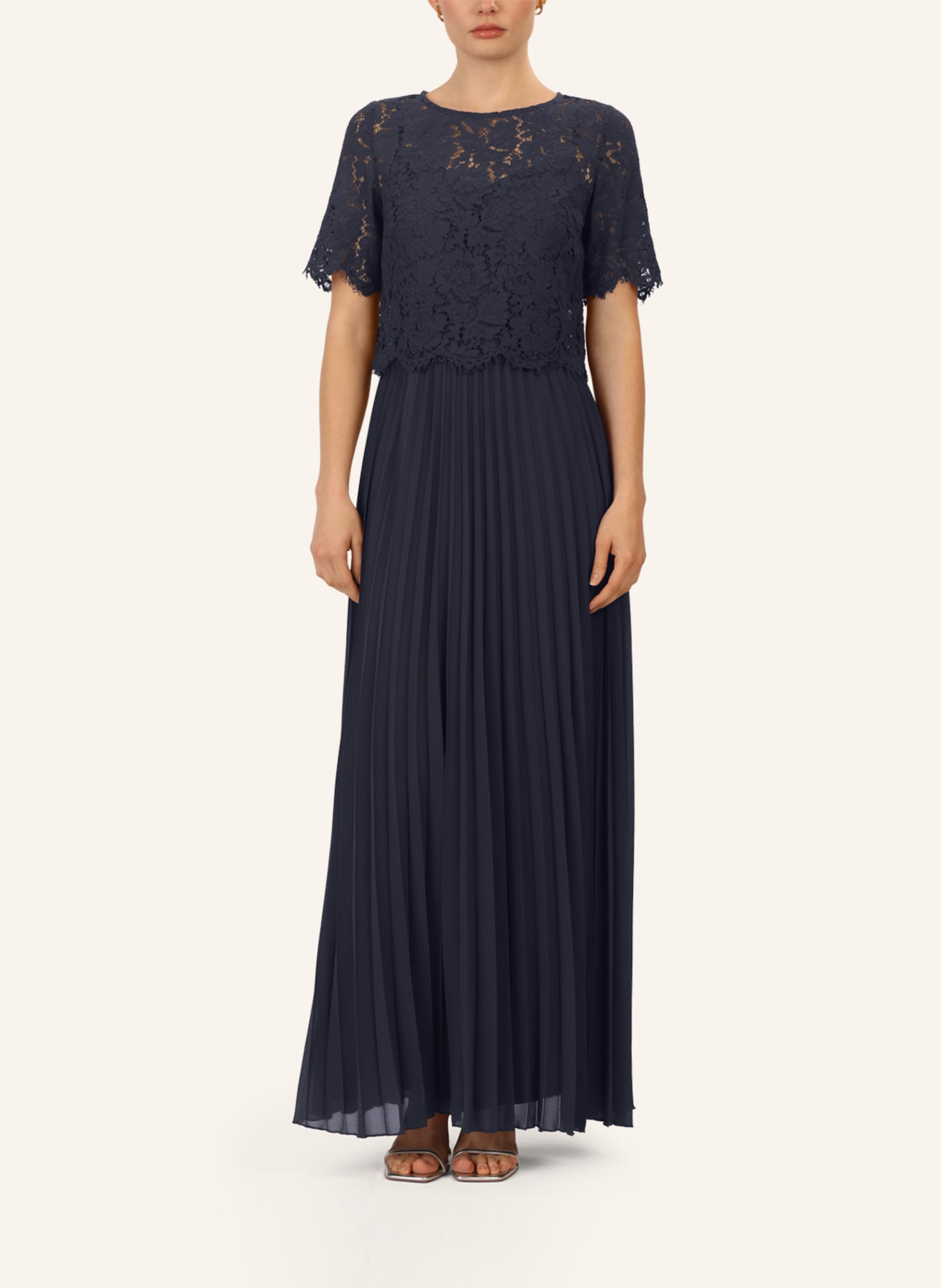 APART Abendkleid mit Spitzenjacke: DUNKELBLAU