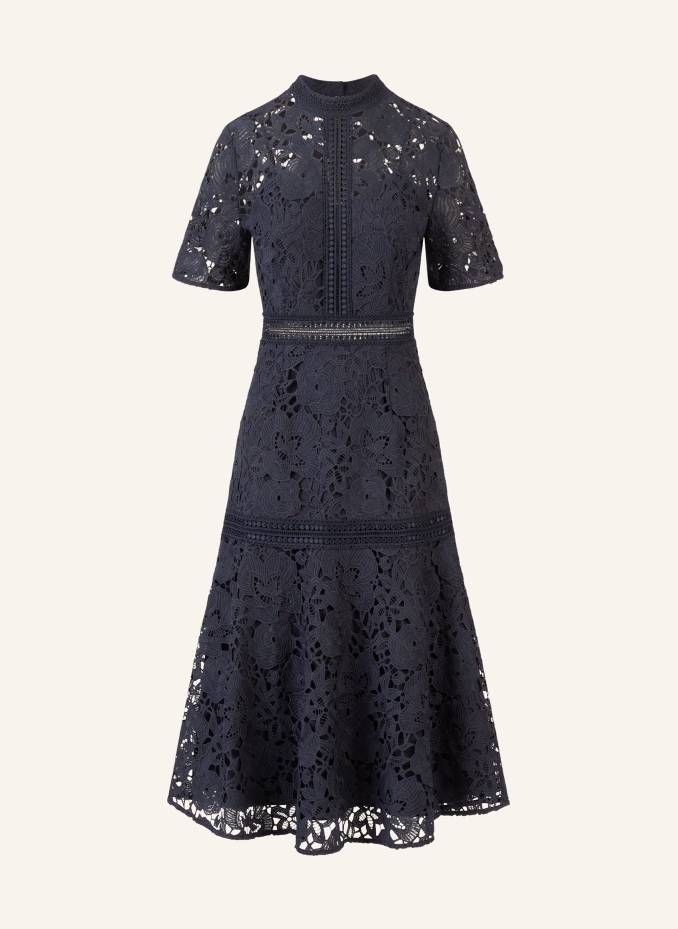 APART Midi Spitzenkleid: DUNKELBLAU