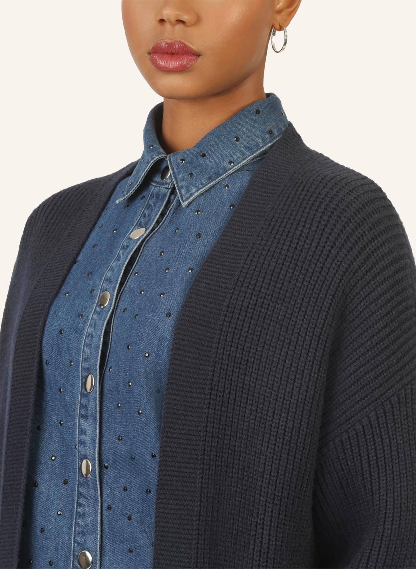 APART Lange Strickjacke: DUNKELBLAU