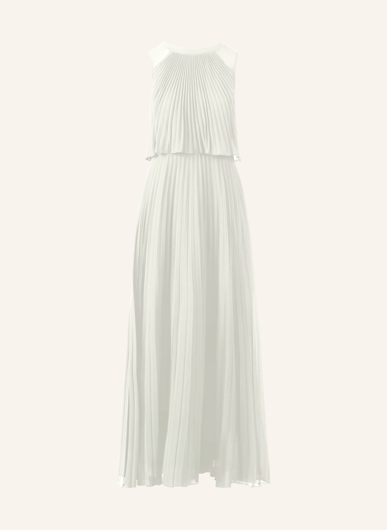 APART Abendkleid mit Plissees: CREME