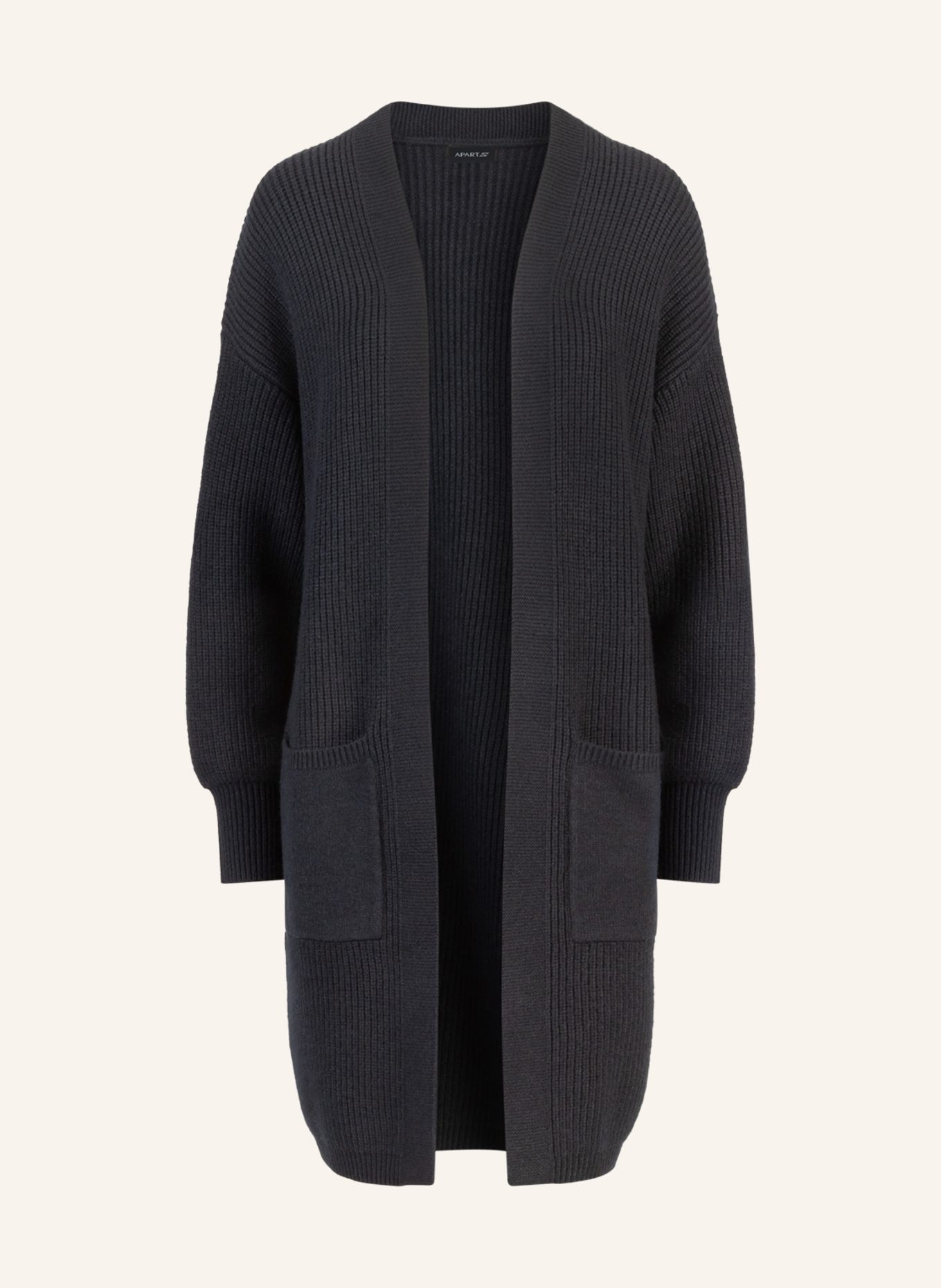 APART Lange Strickjacke: DUNKELBLAU