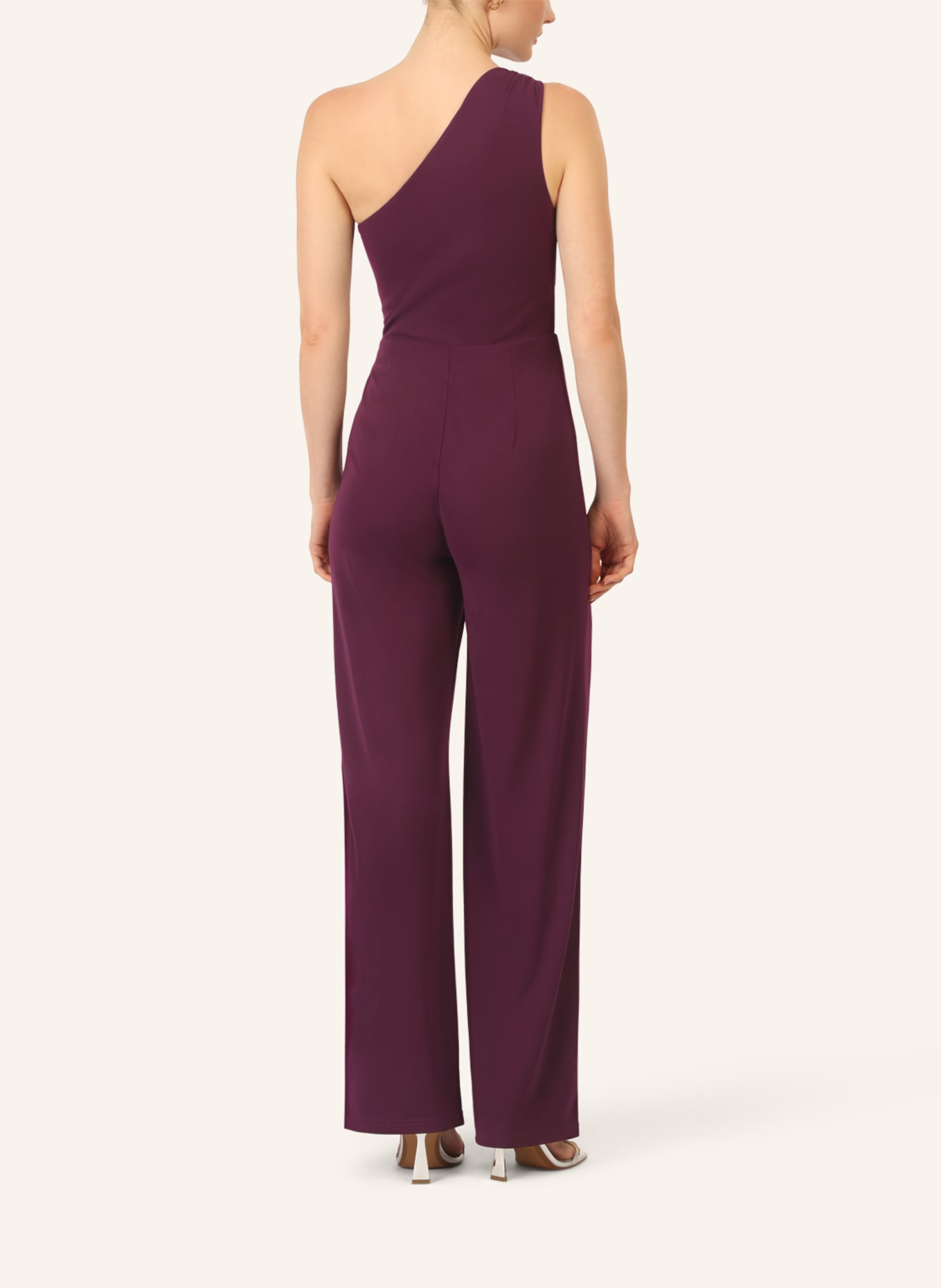 APART One-Shoulder Jerseyoverall: DUNKELLILA