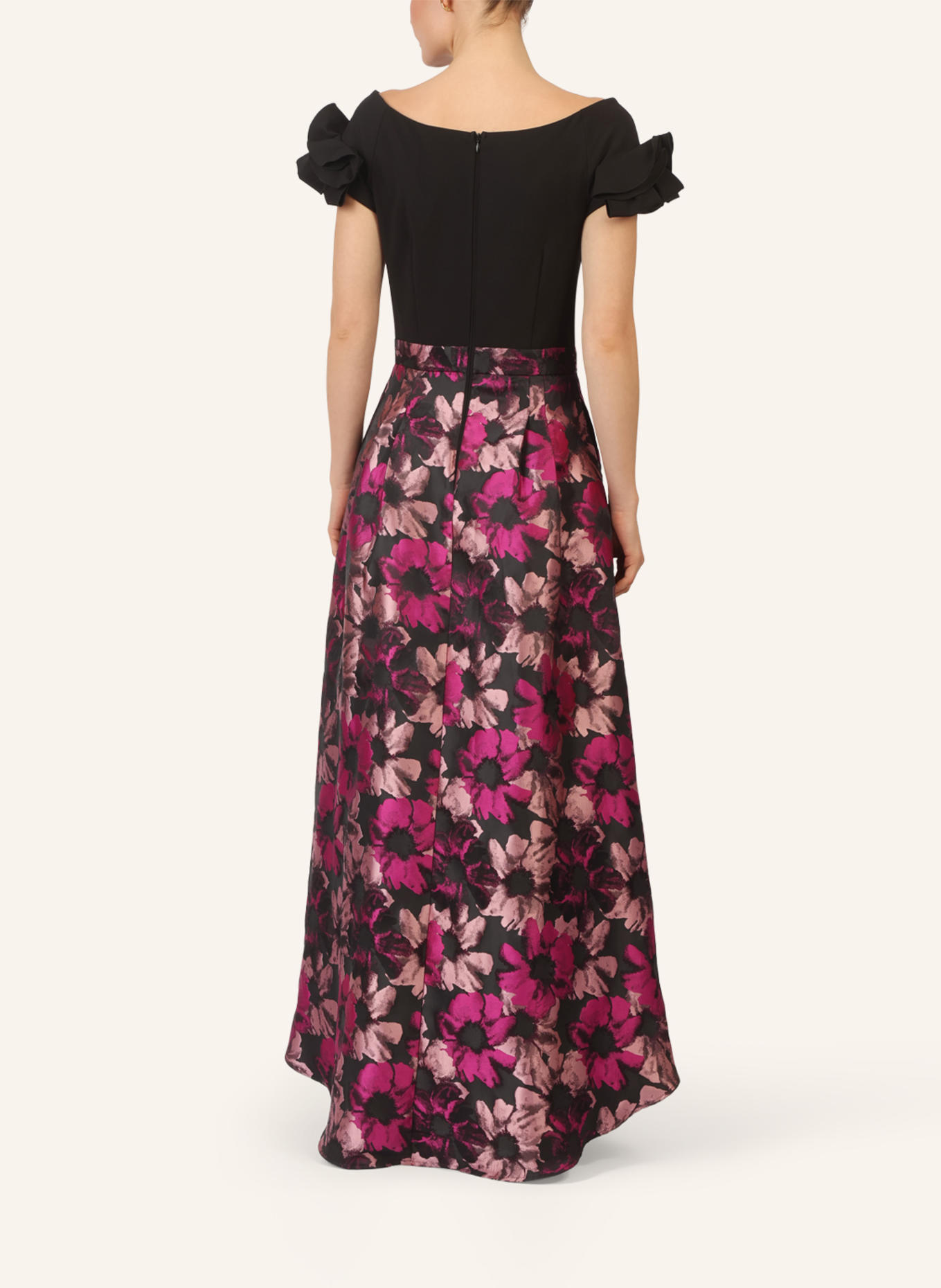 APART Abendkleid: SCHWARZ/ SILBER