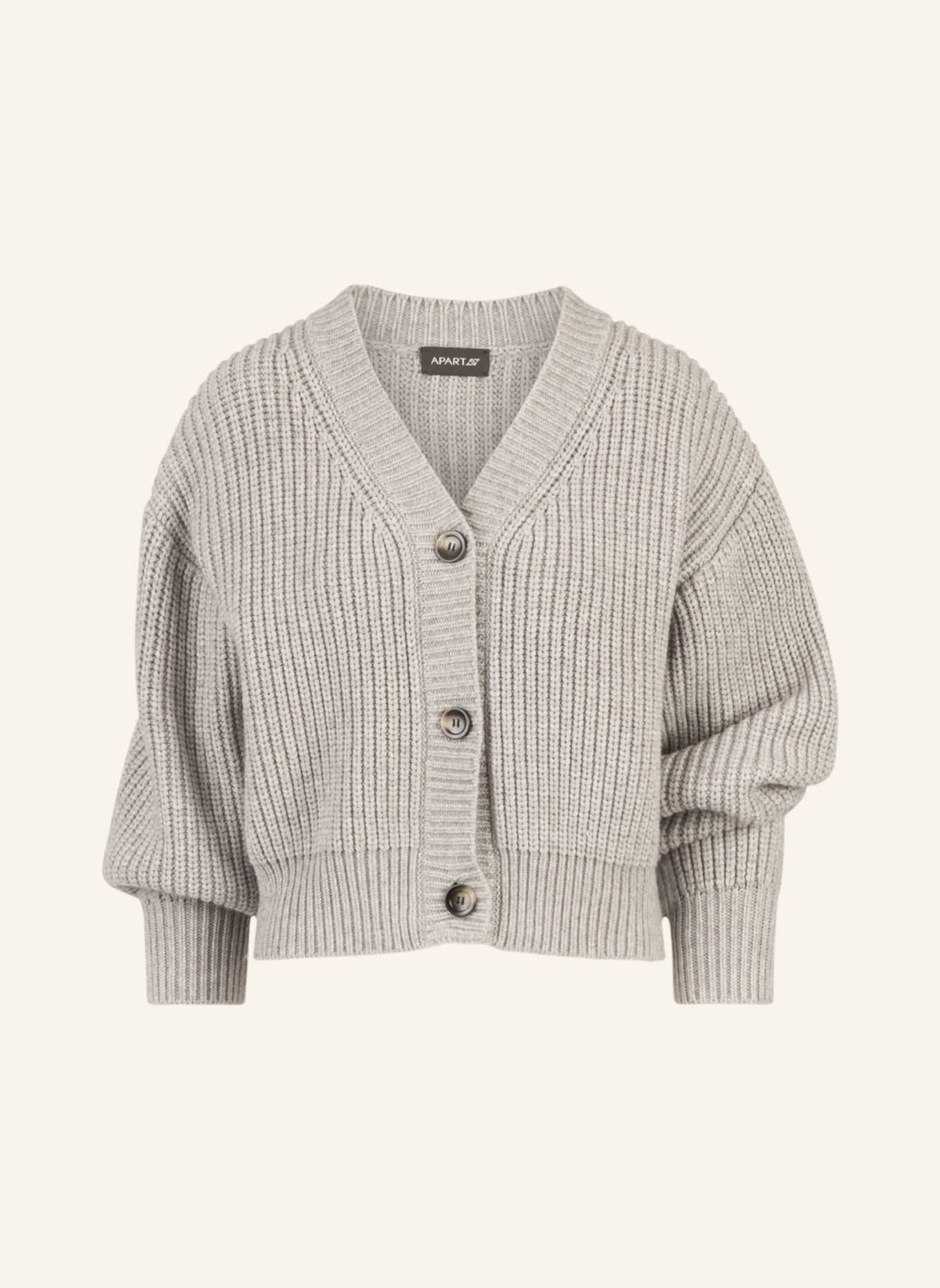 APART Oversized Strickjacke: GRAU