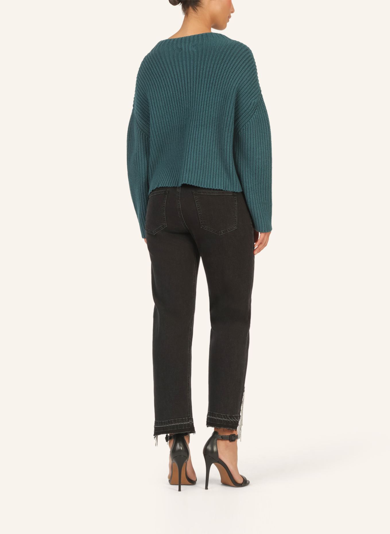 APART Oversized Pullover: DUNKELGRÜN