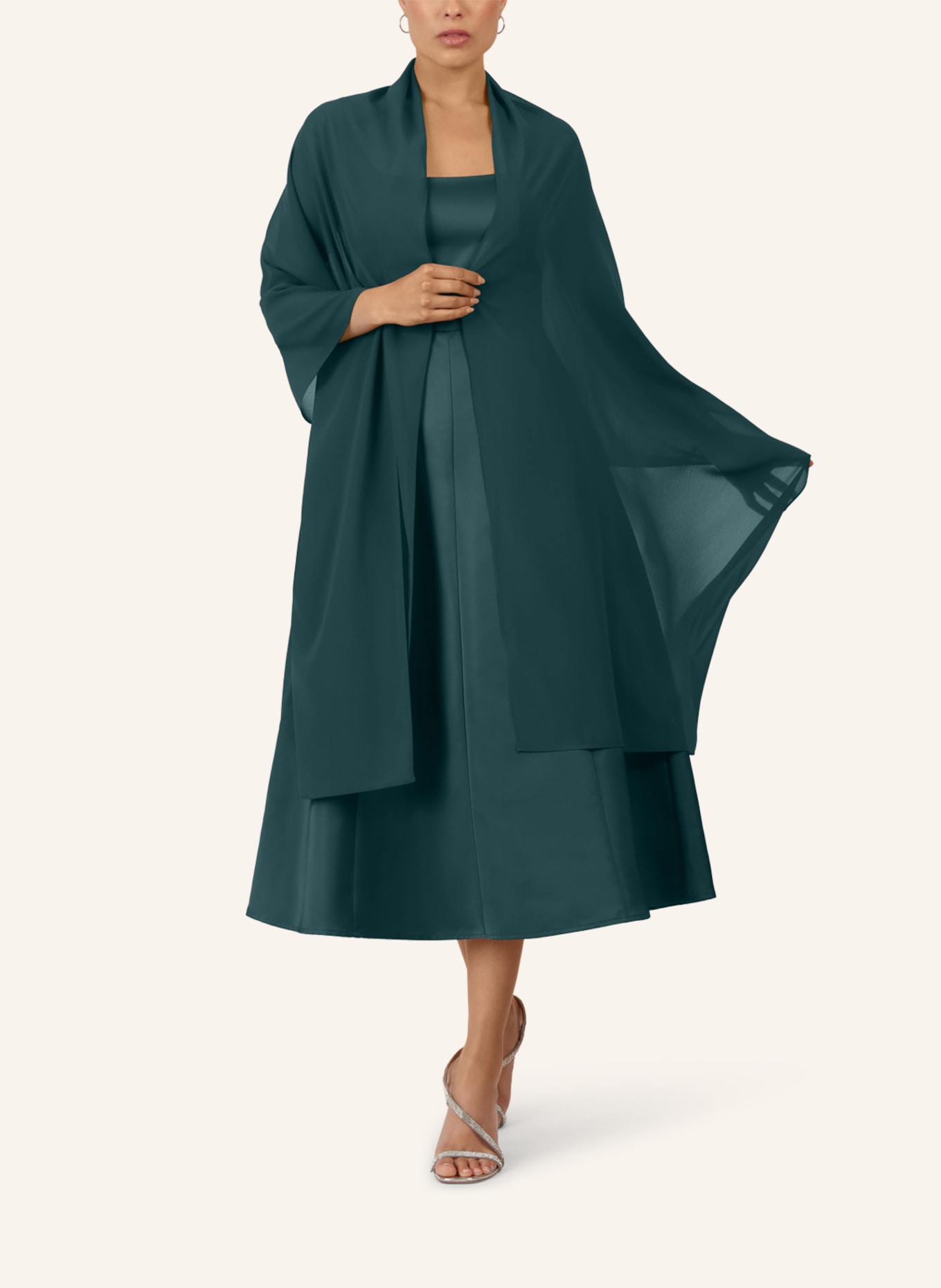 APART Chiffonschal: DUNKELGRÜN