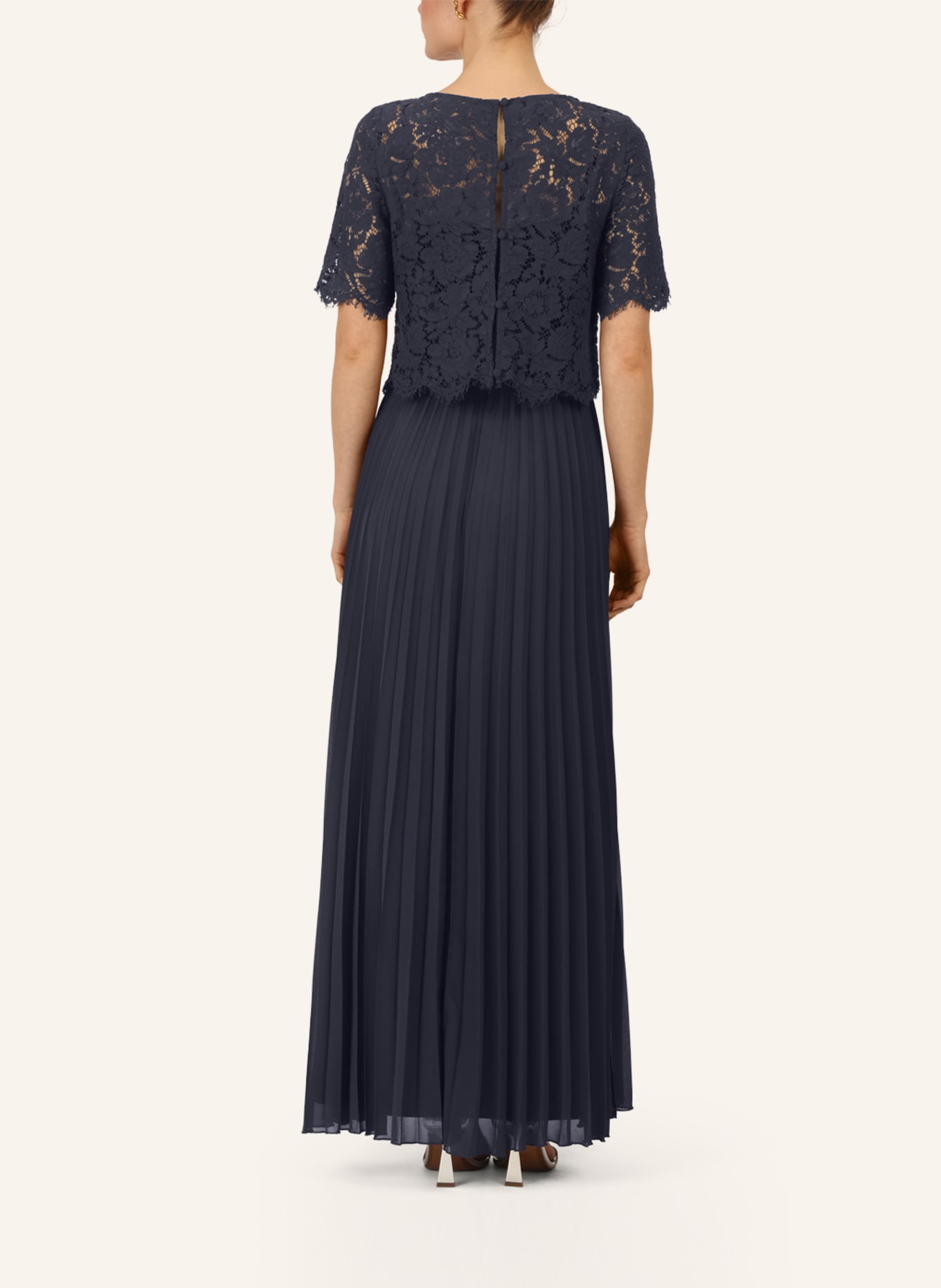 APART Abendkleid mit Spitzenjacke: DUNKELBLAU