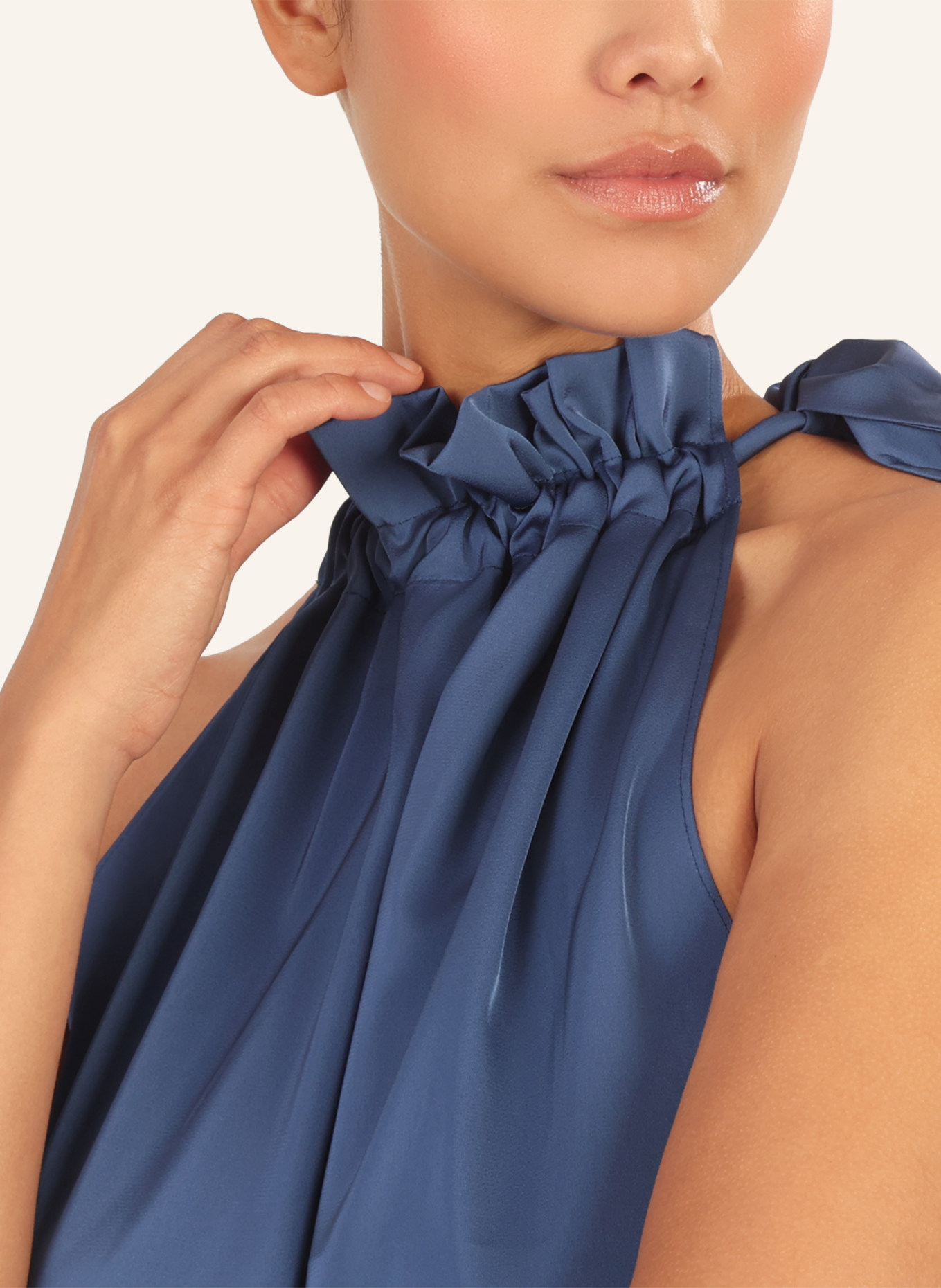 APART Satinblusentop: BLAU