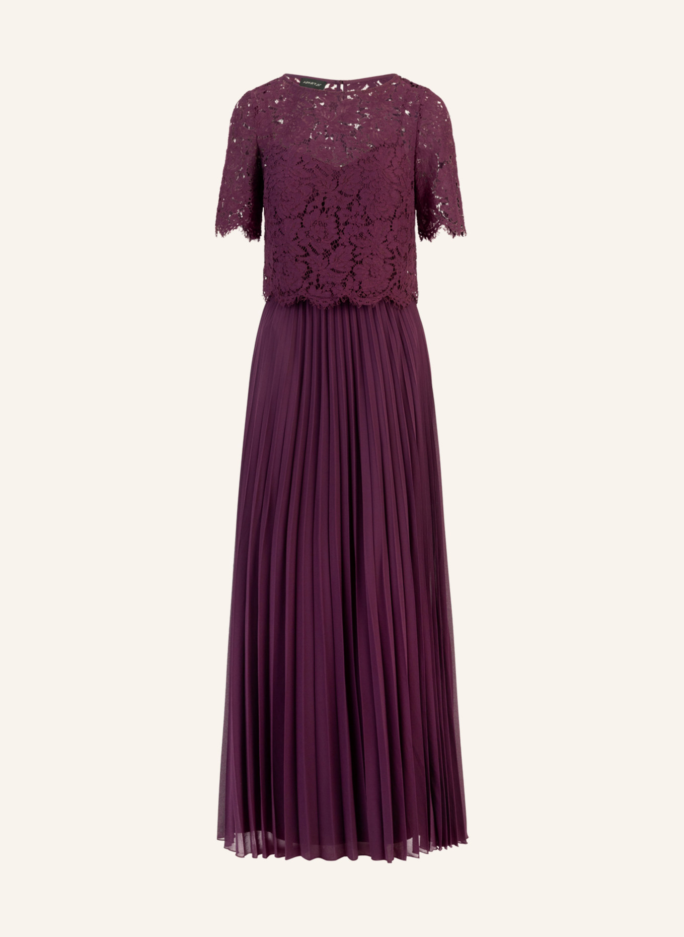 APART Abendkleid mit Spitzenjacke: DUNKELLILA