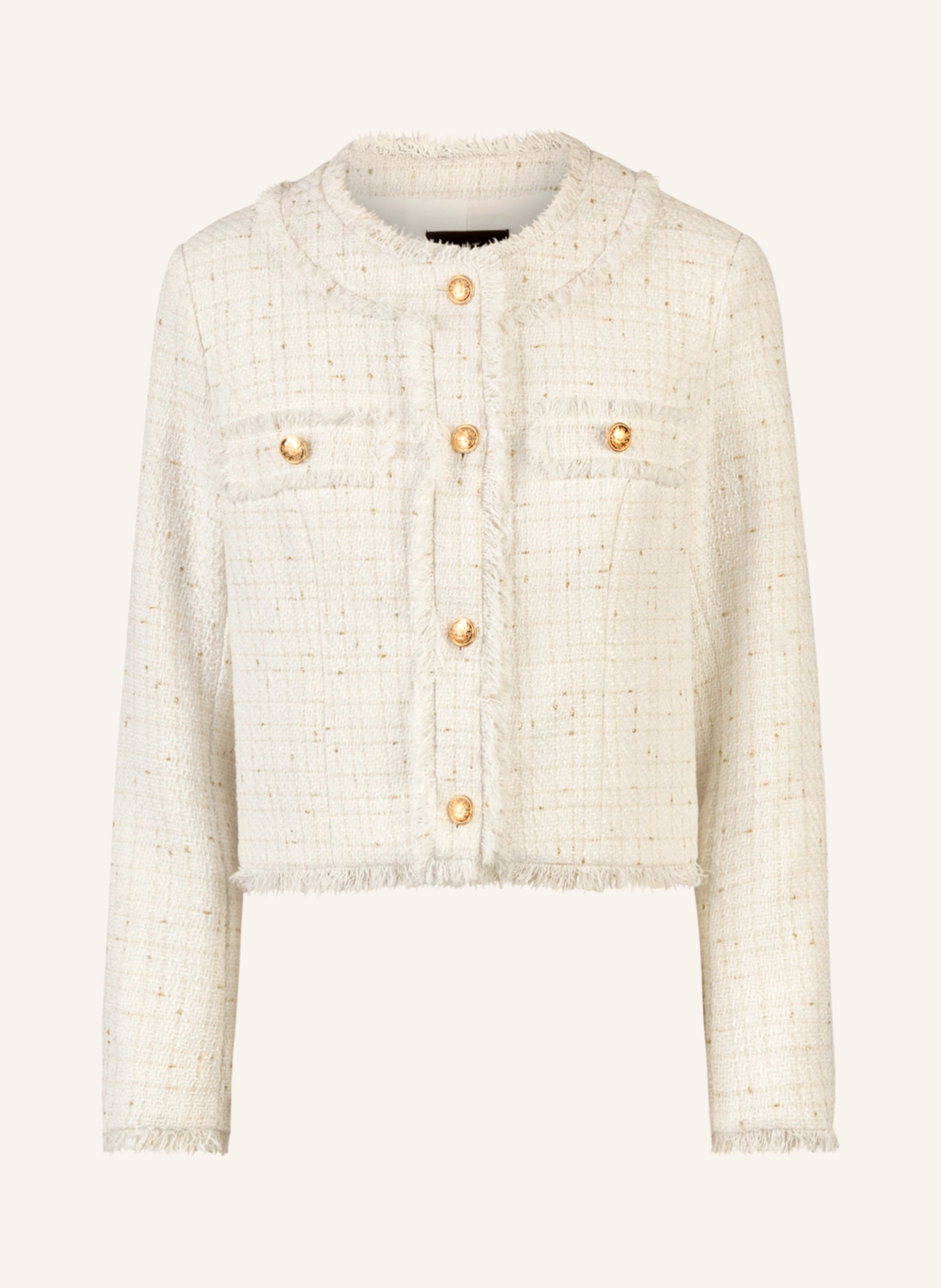 APART Boucléblazer: CREME/ NUDE