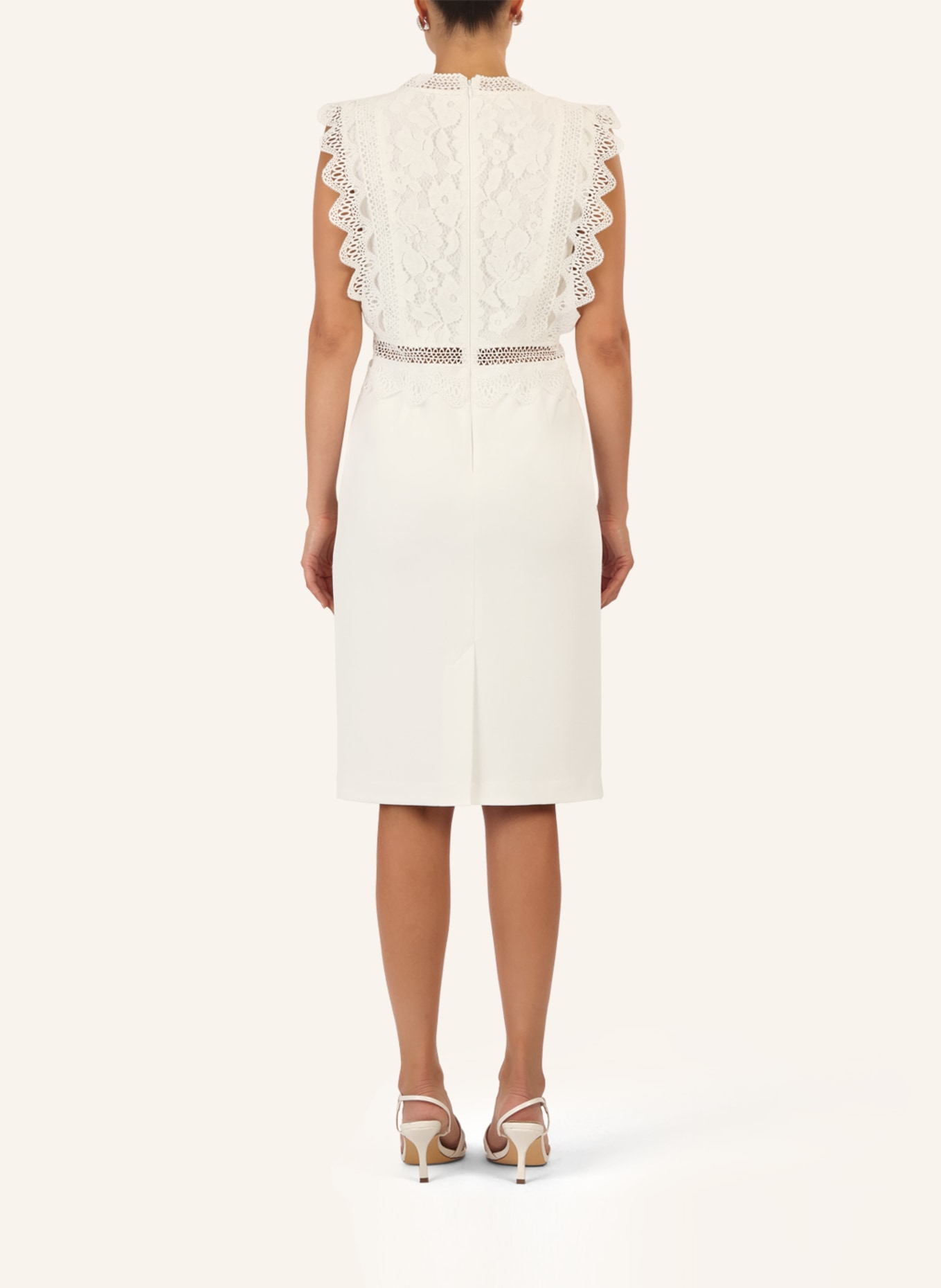 APART kurzes Hochzeitskleid: CREME