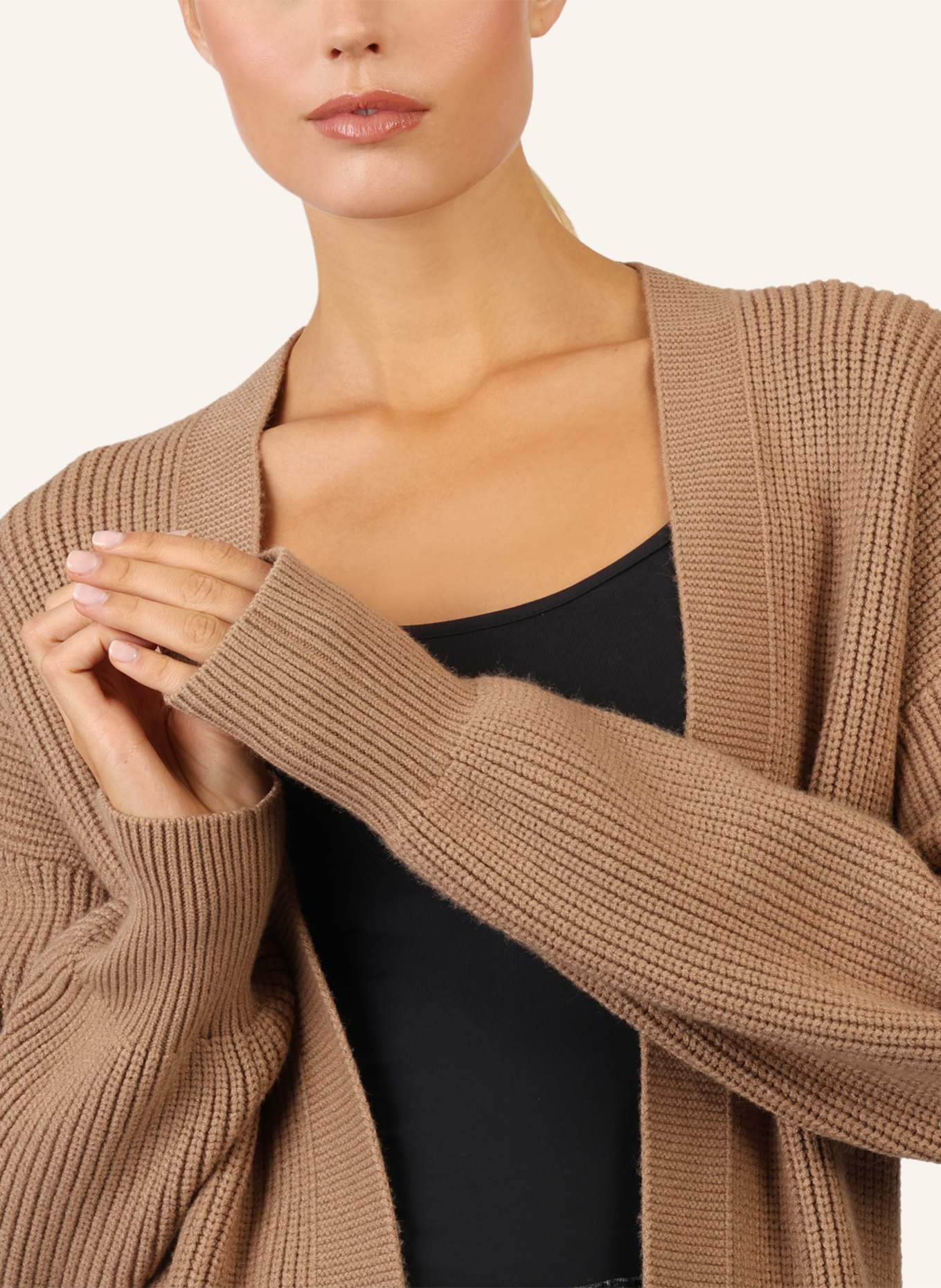 APART Lange Strickjacke: CAMEL