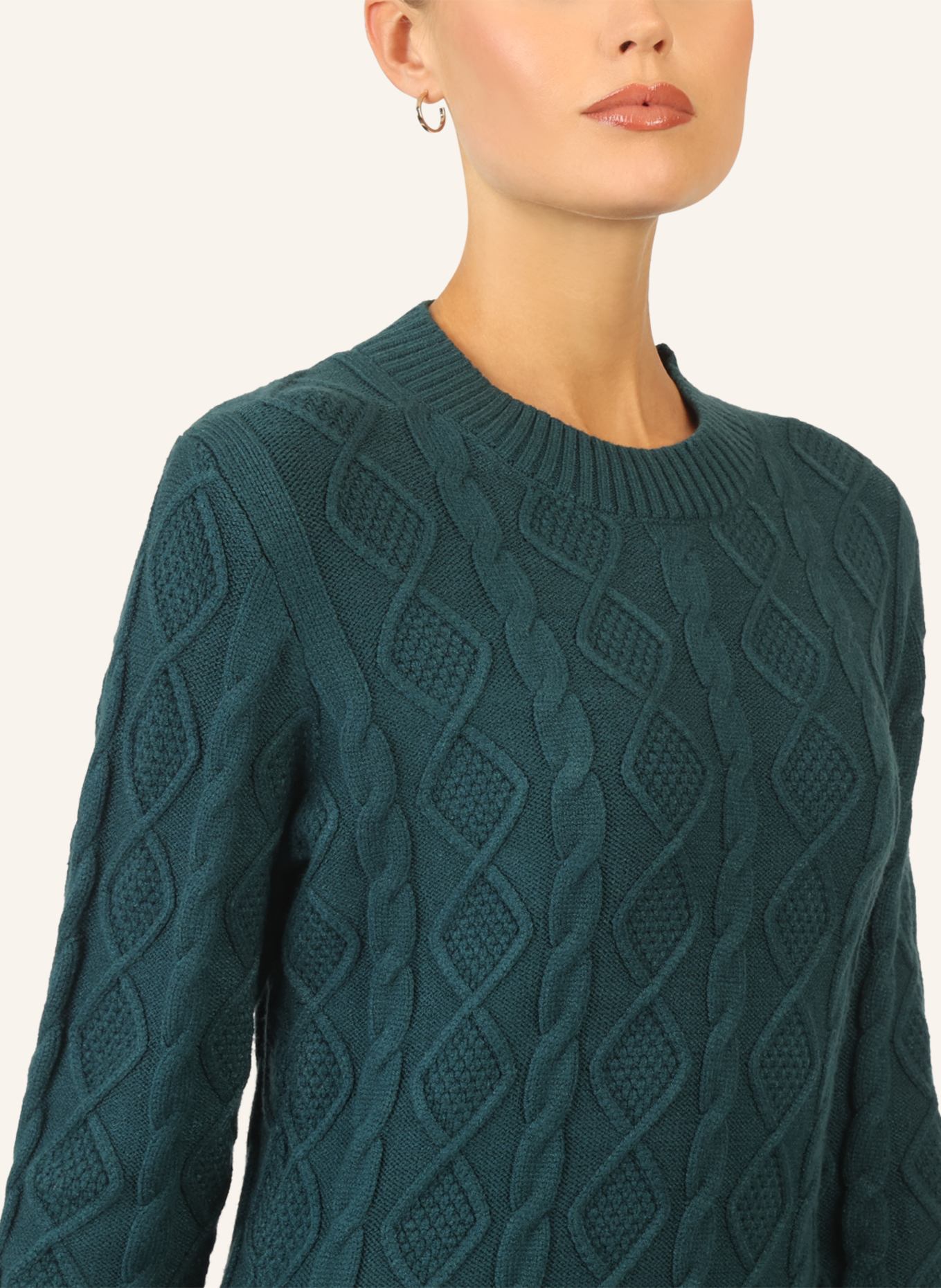 APART Strickkleid: DUNKELGRÜN