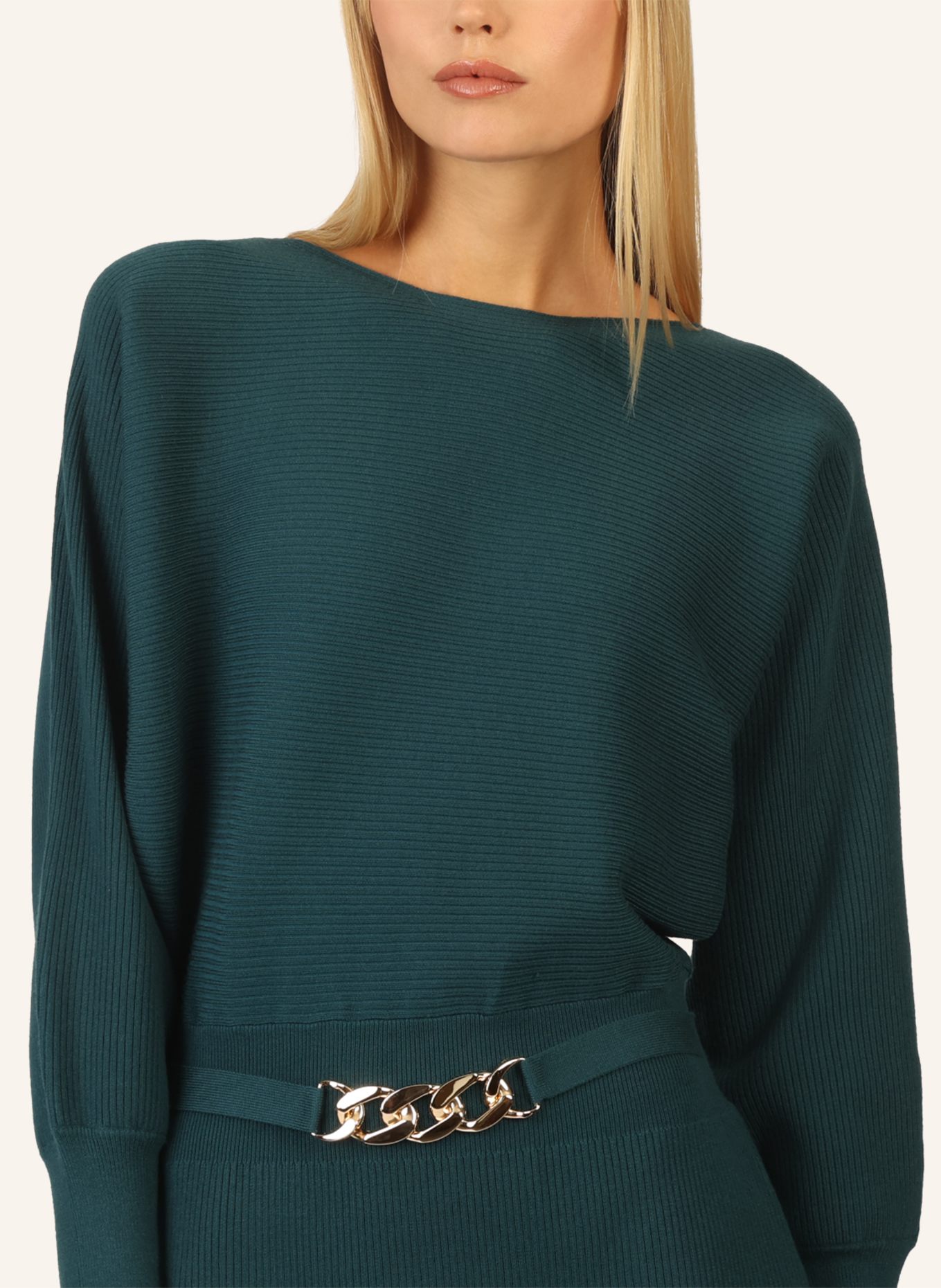 APART Strickkleid: DUNKELGRÜN