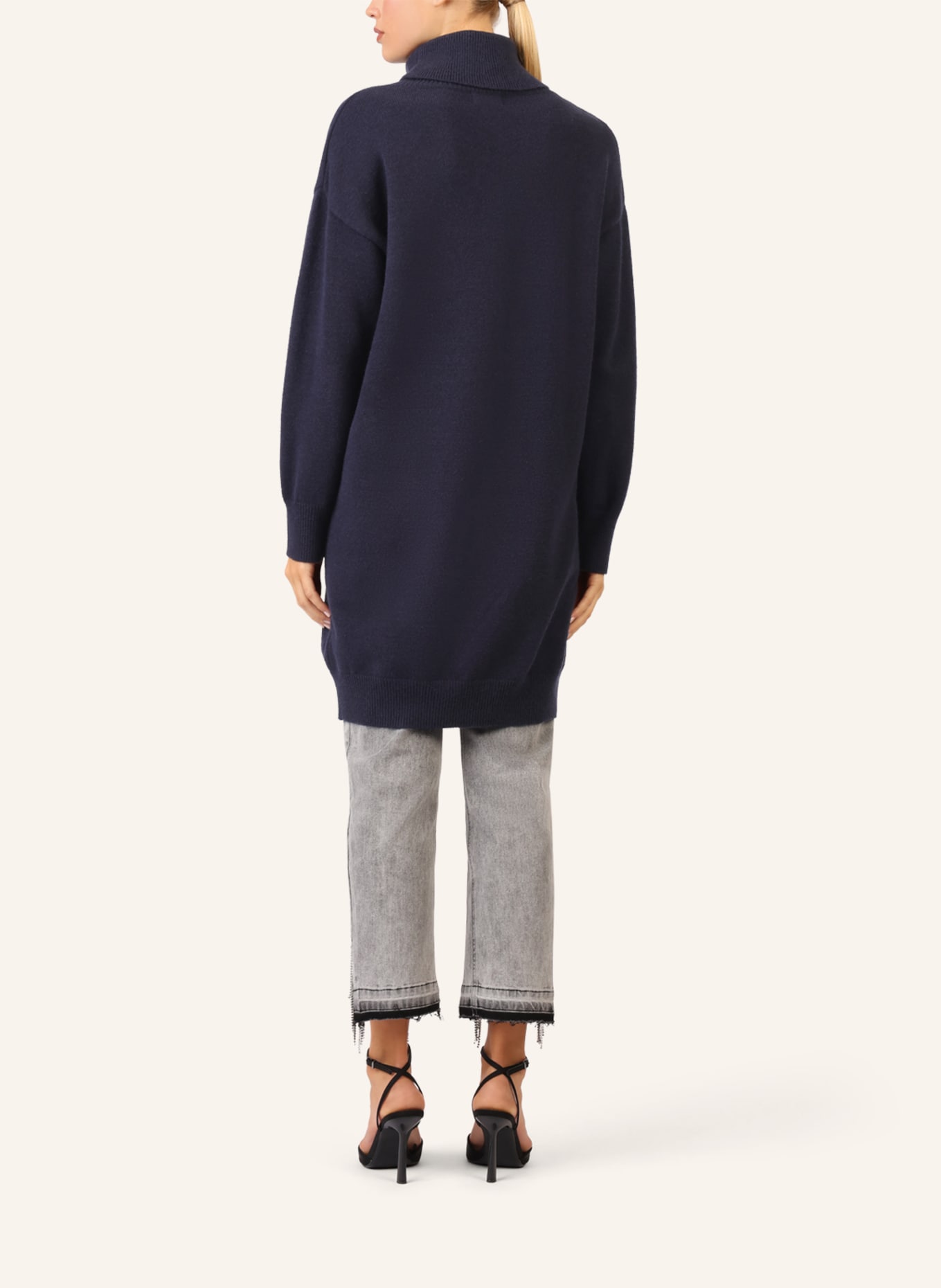 APART Overside Strickkleid: DUNKELBLAU