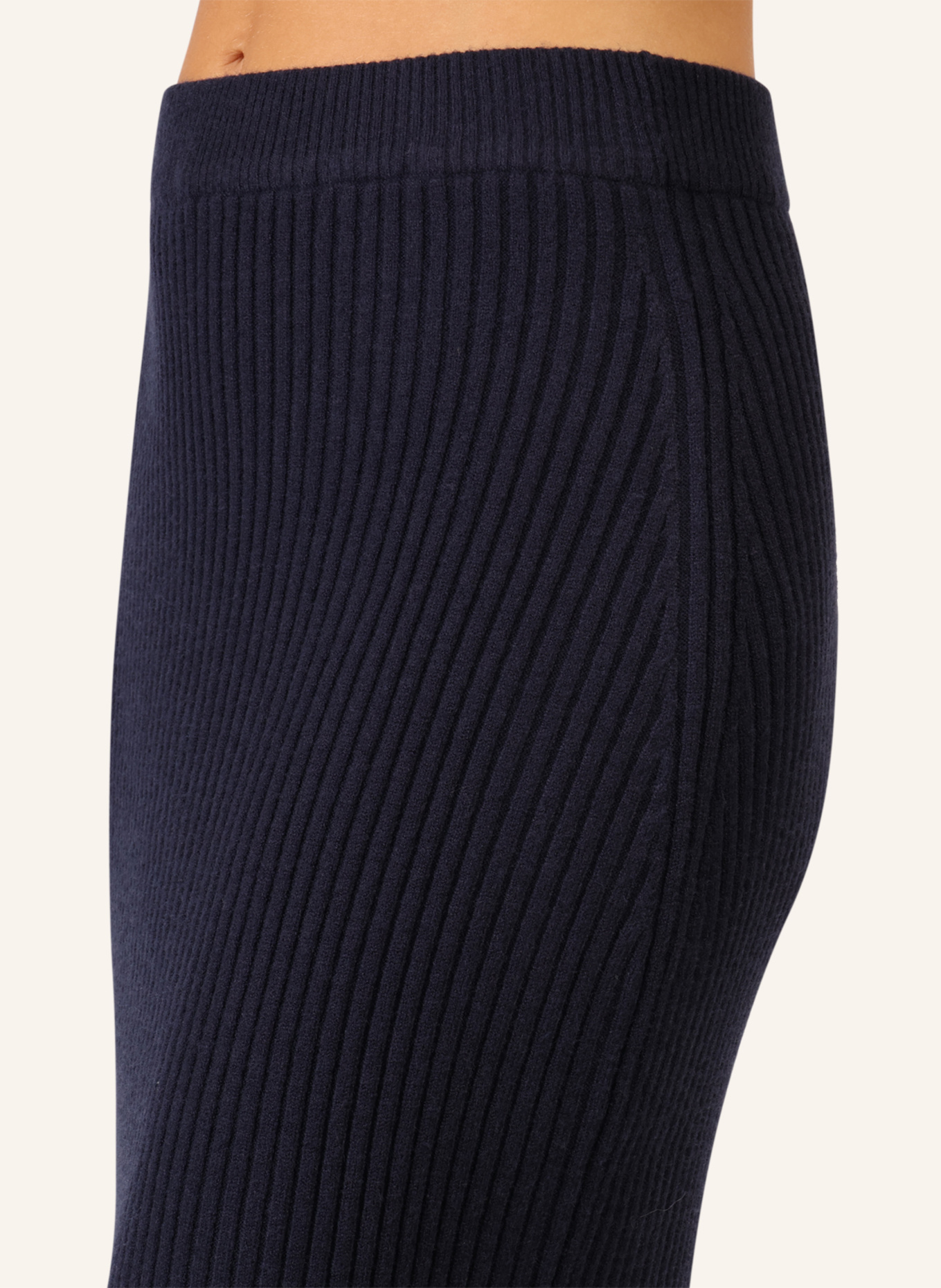 APART Rippenstrickrock: DUNKELBLAU