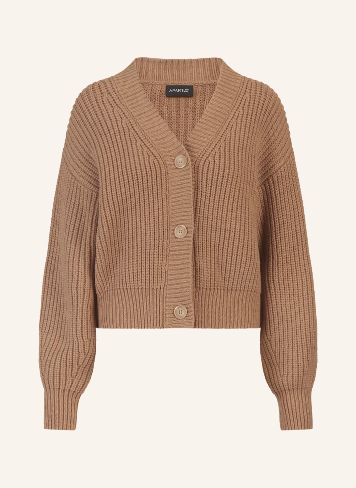 APART Oversized Strickjacke: CAMEL