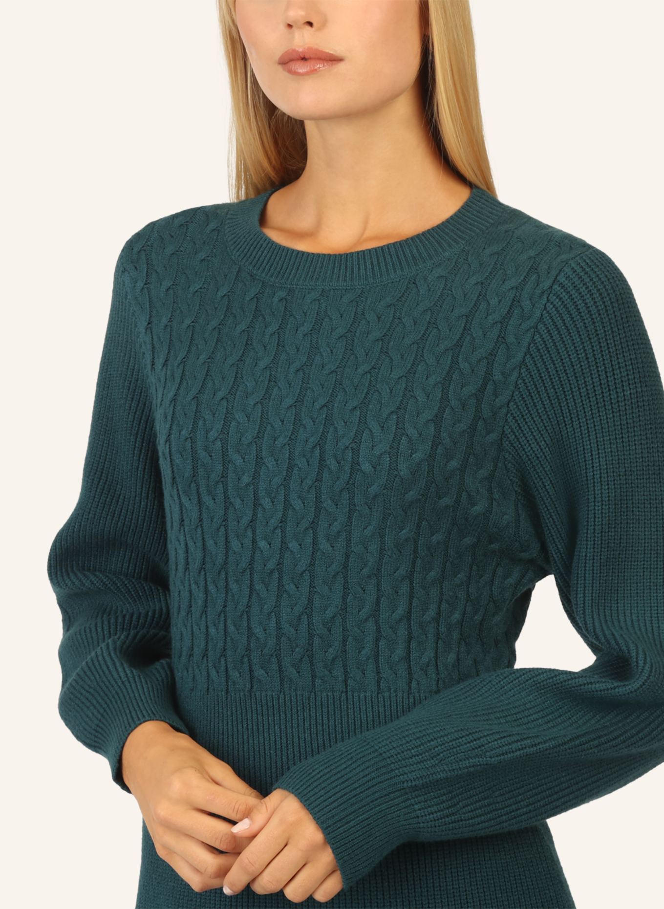 APART Strickkleid: DUNKELGRÜN