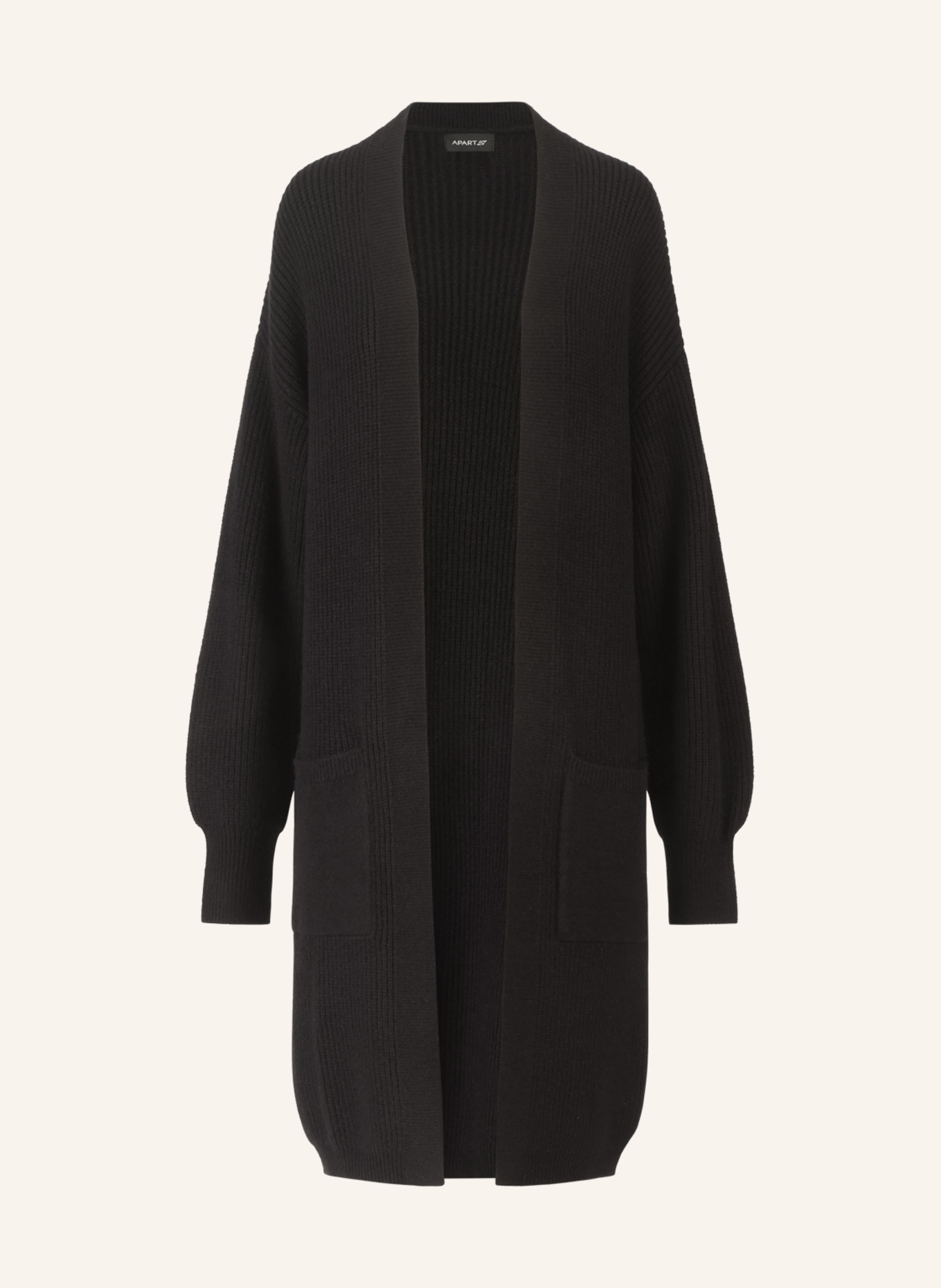 APART Lange Strickjacke: SCHWARZ