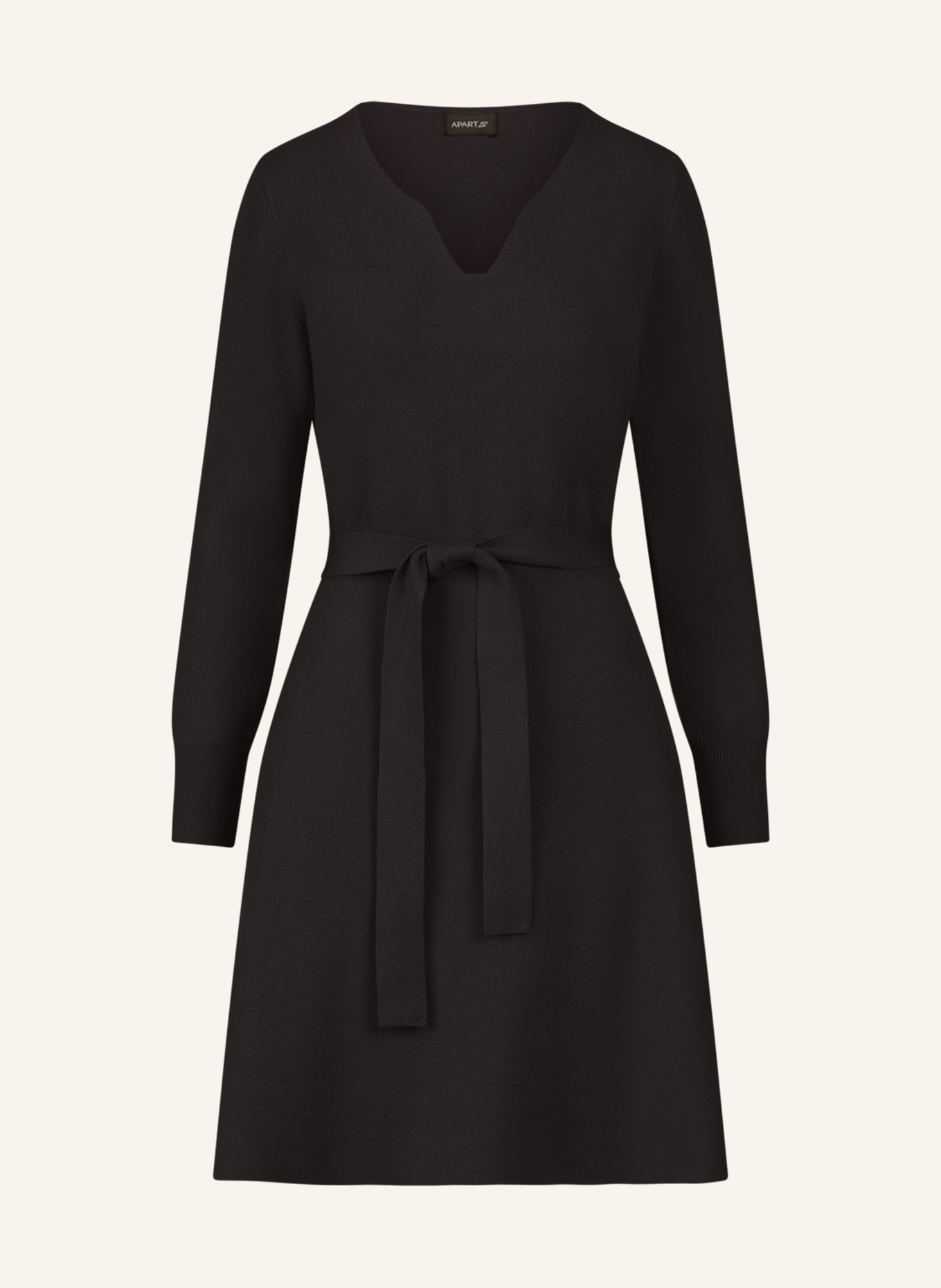 APART Strickkleid: SCHWARZ