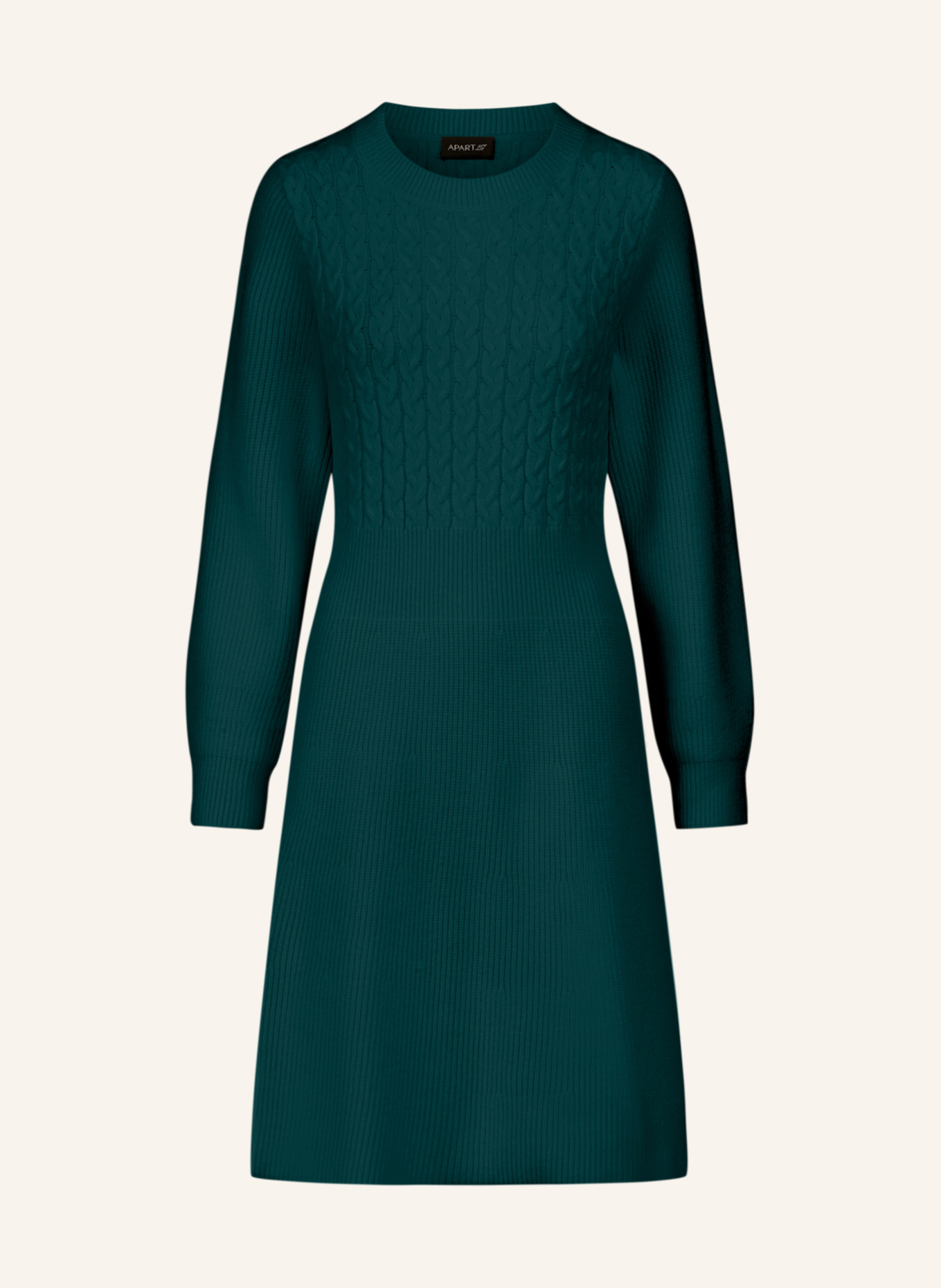 APART Strickkleid: DUNKELGRÜN